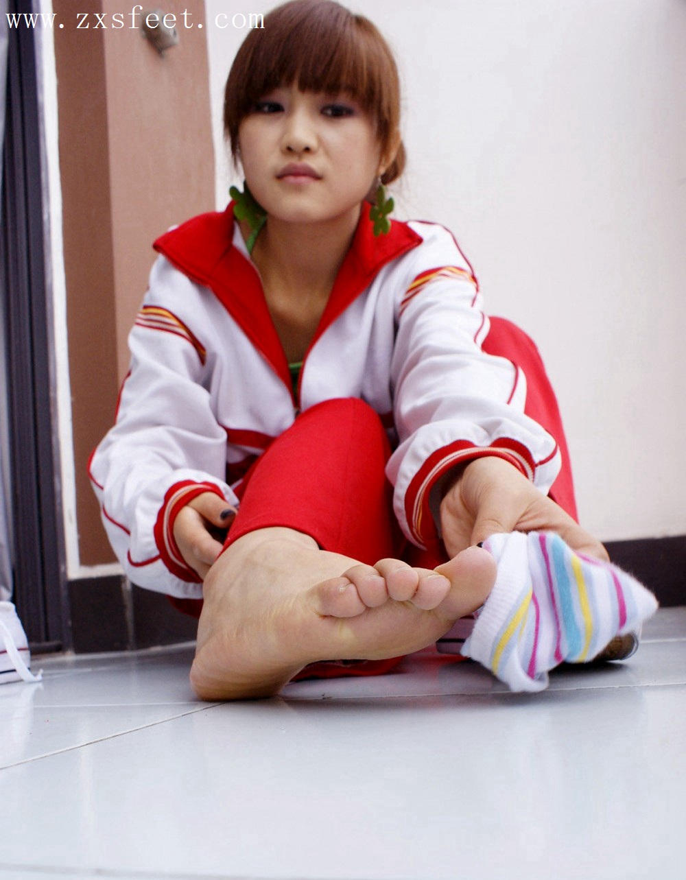 《条纹的袜子》作品图