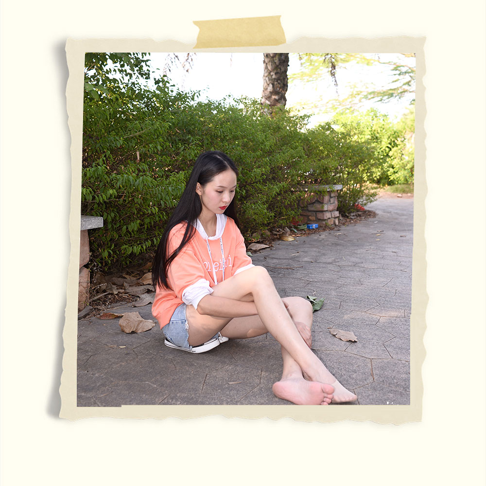 学妹船袜帆布鞋脱穿鞋过程