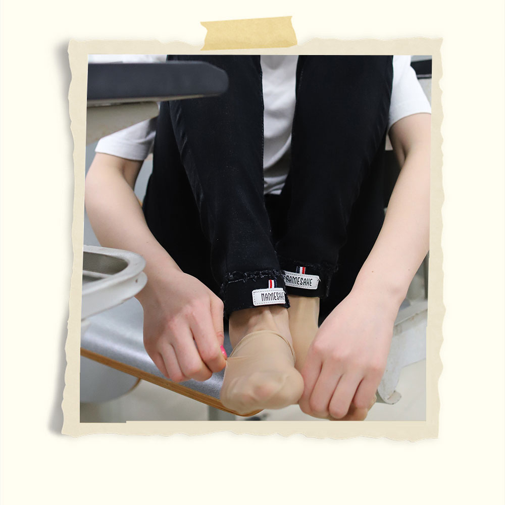 小姐姐教室帆布鞋の丝袜脚