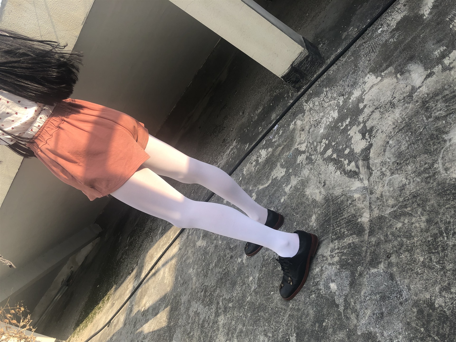 《天台皮鞋丝袜脚》作品图