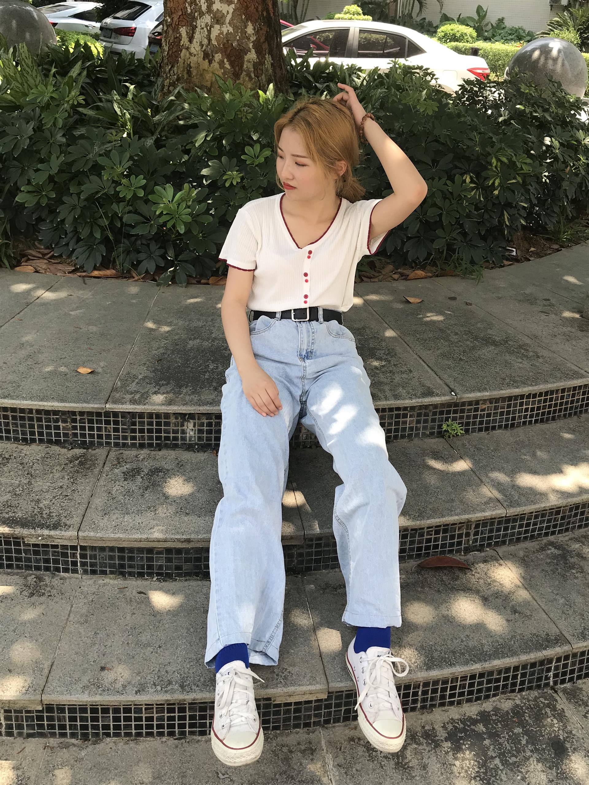 《牛仔帆布鞋の棉袜脚丫+视频2个》作品图