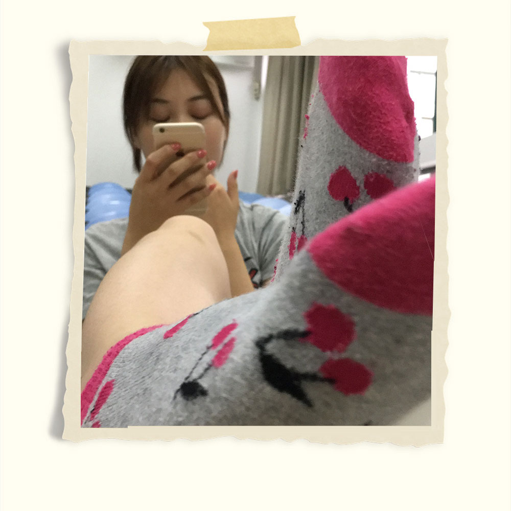 学妹多套棉袜互换下