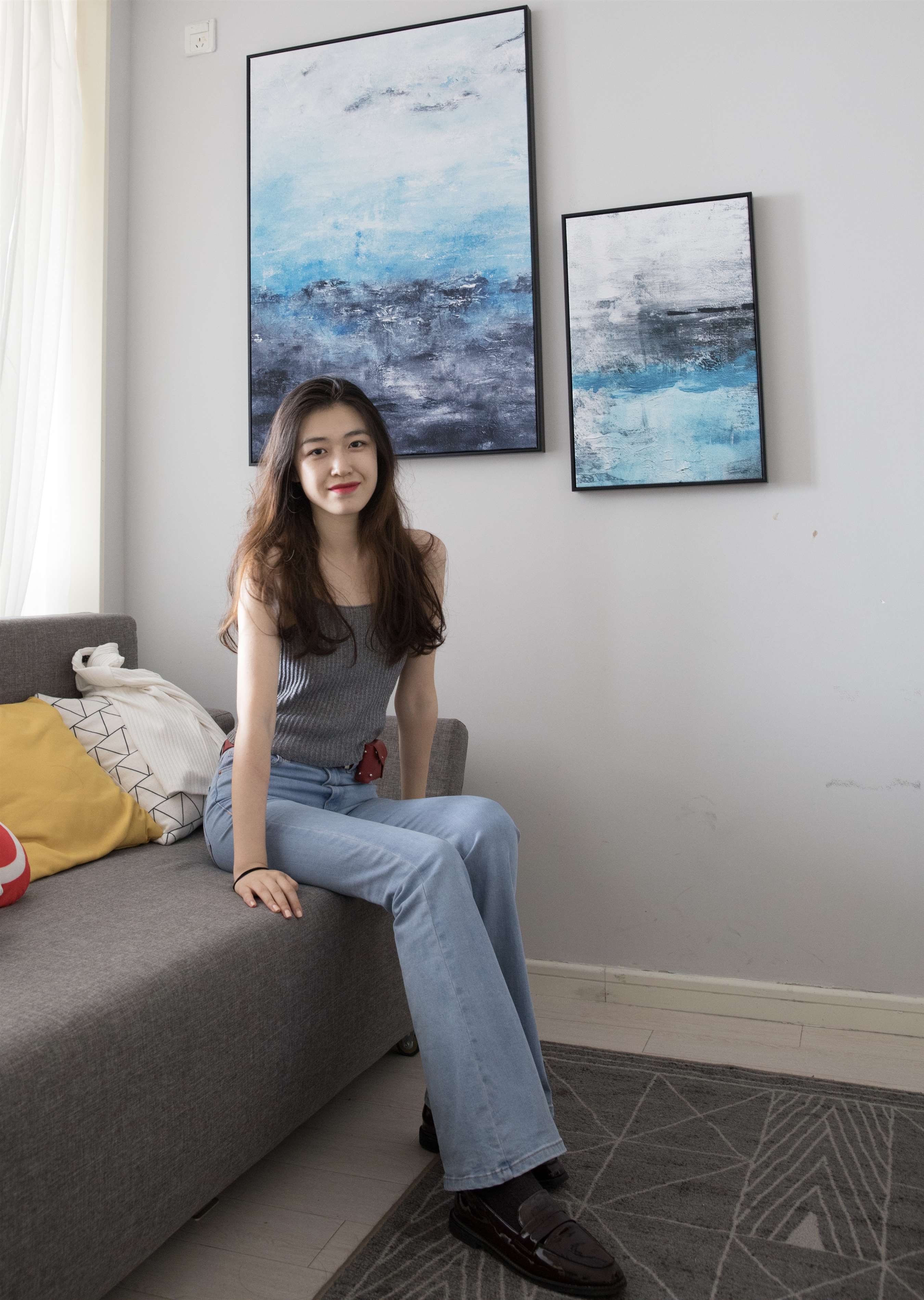 《牛仔の皮鞋棉袜脚丫》作品图