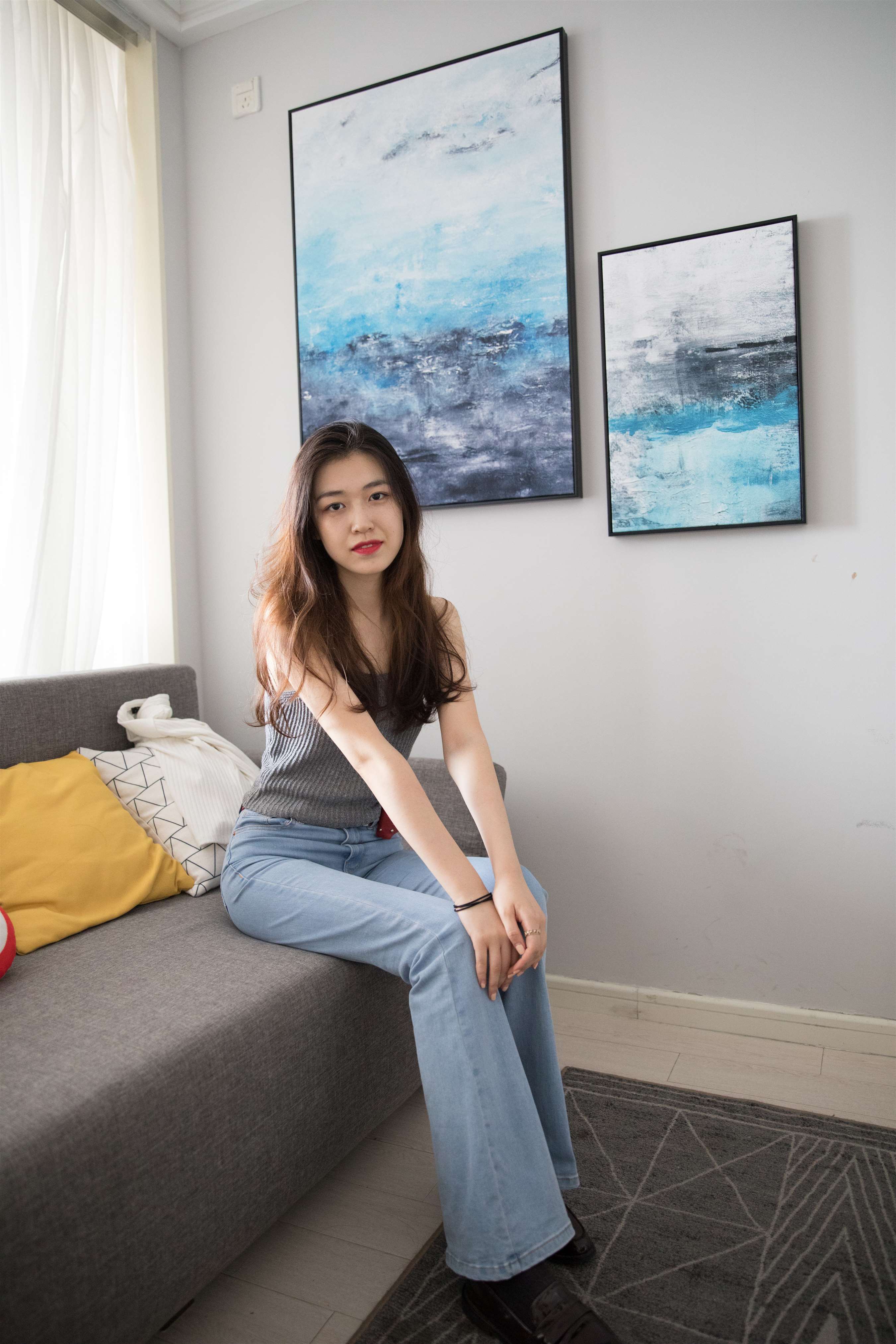 《牛仔の皮鞋棉袜脚丫》作品图