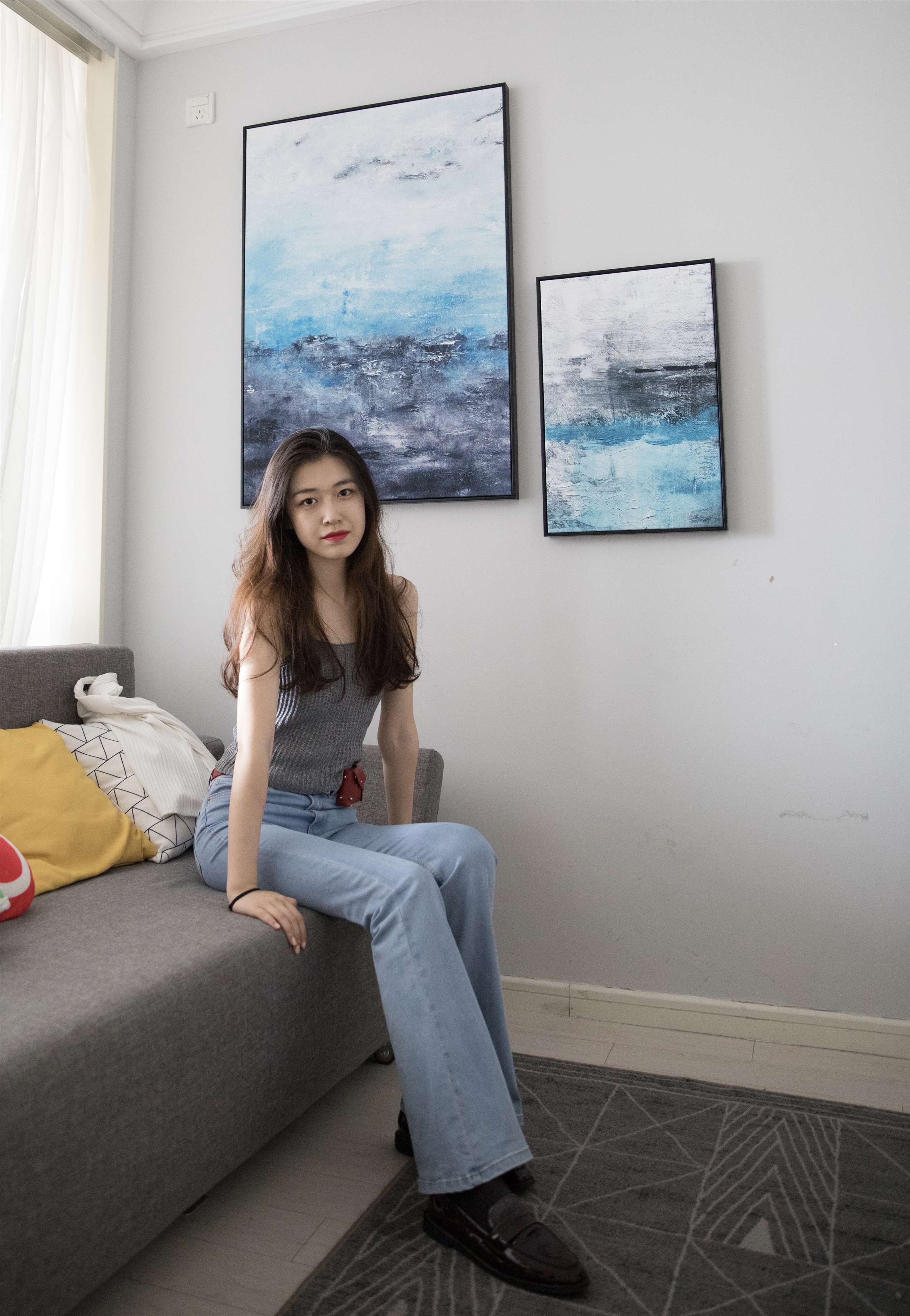 《牛仔の皮鞋棉袜脚丫》作品图