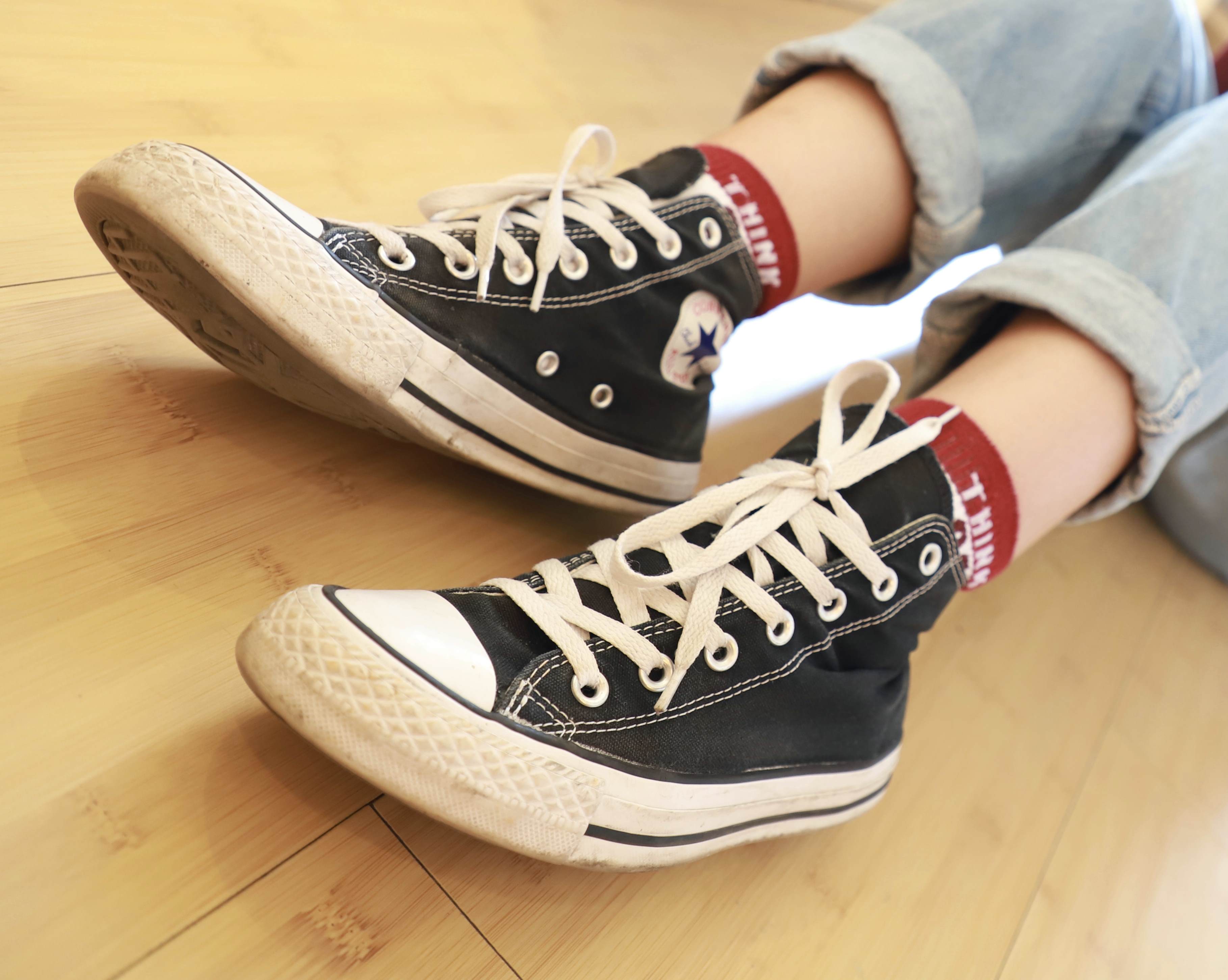 《牛仔高帮鞋の棉袜脚丫+视频1个》作品图