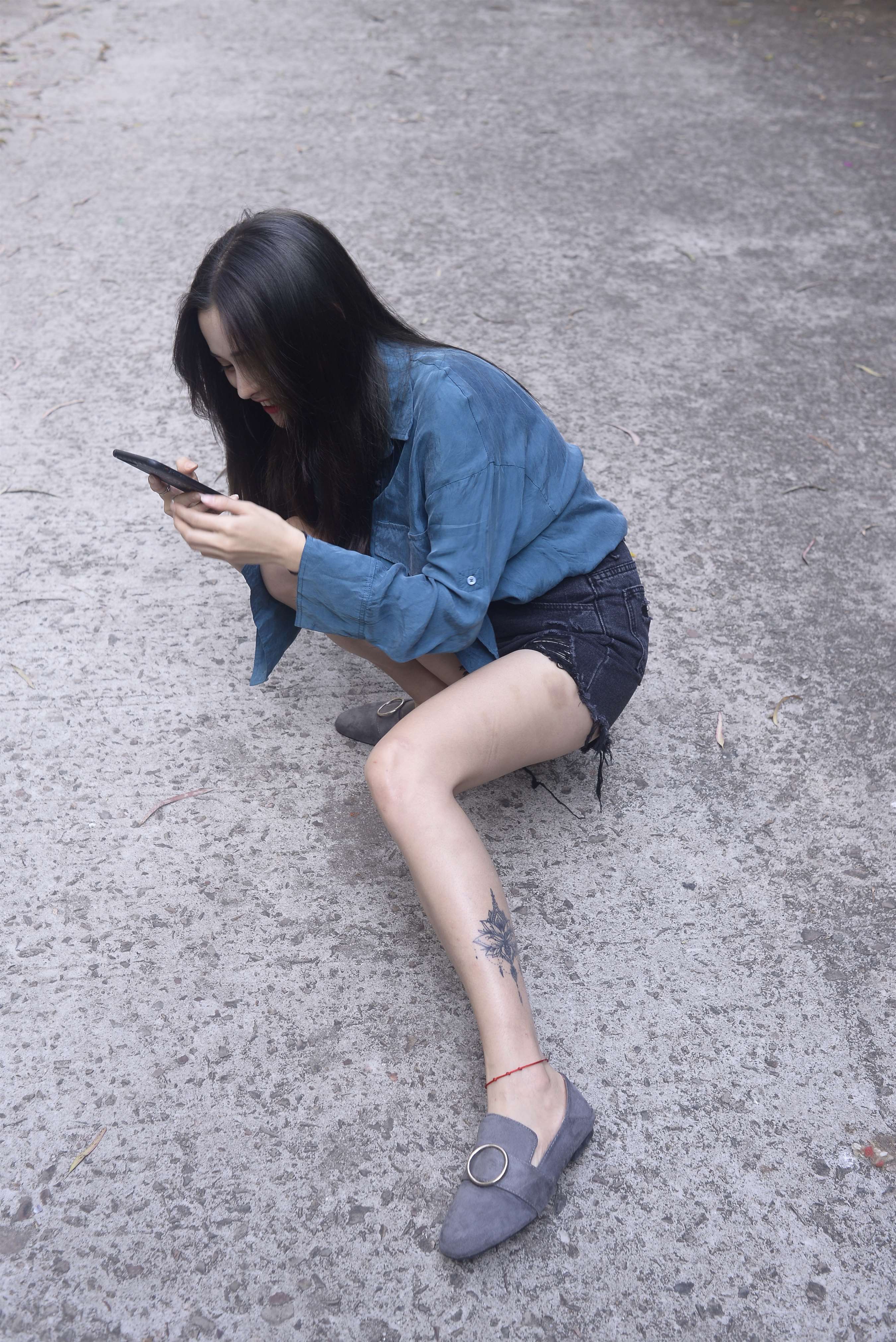 《平跟鞋の丝船袜脚丫+视频1个》作品图