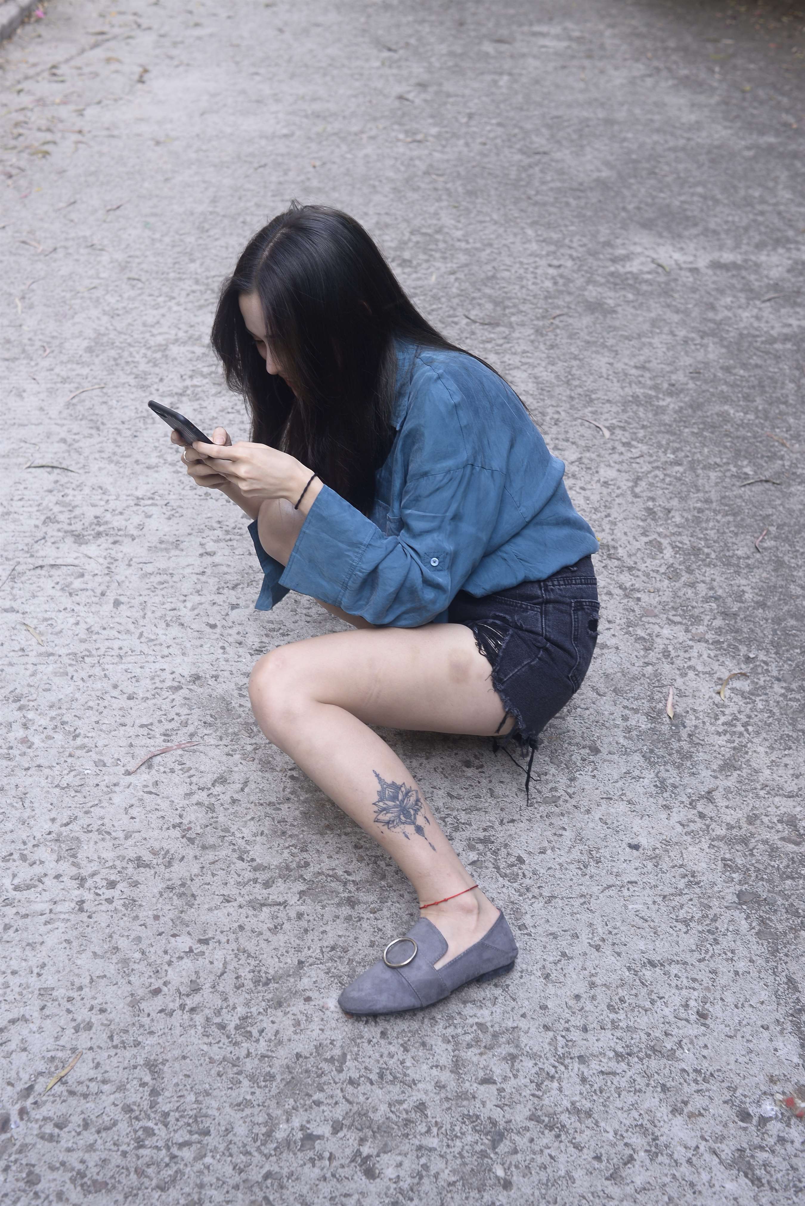 《平跟鞋の丝船袜脚丫+视频1个》作品图