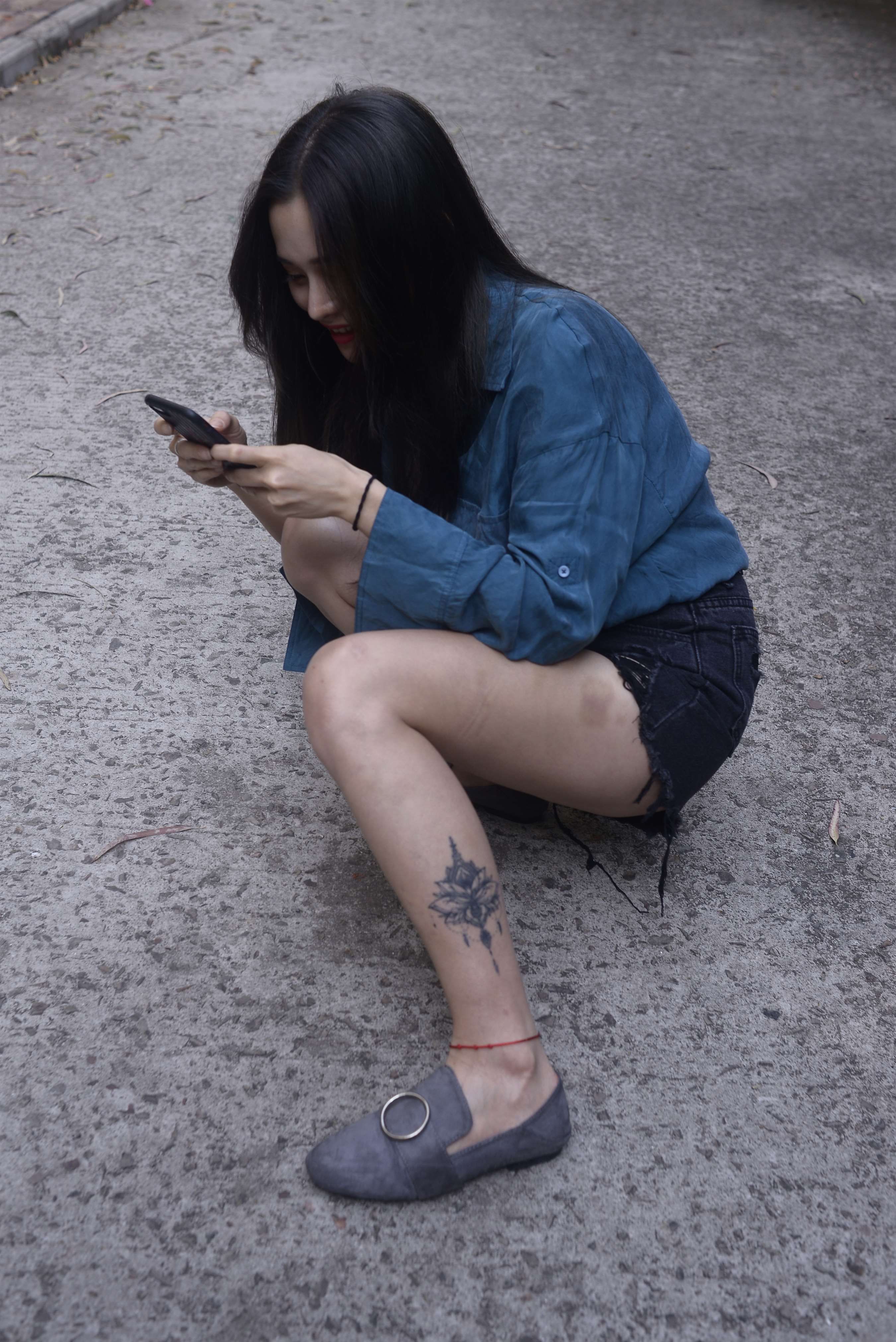 《平跟鞋の丝船袜脚丫+视频1个》作品图