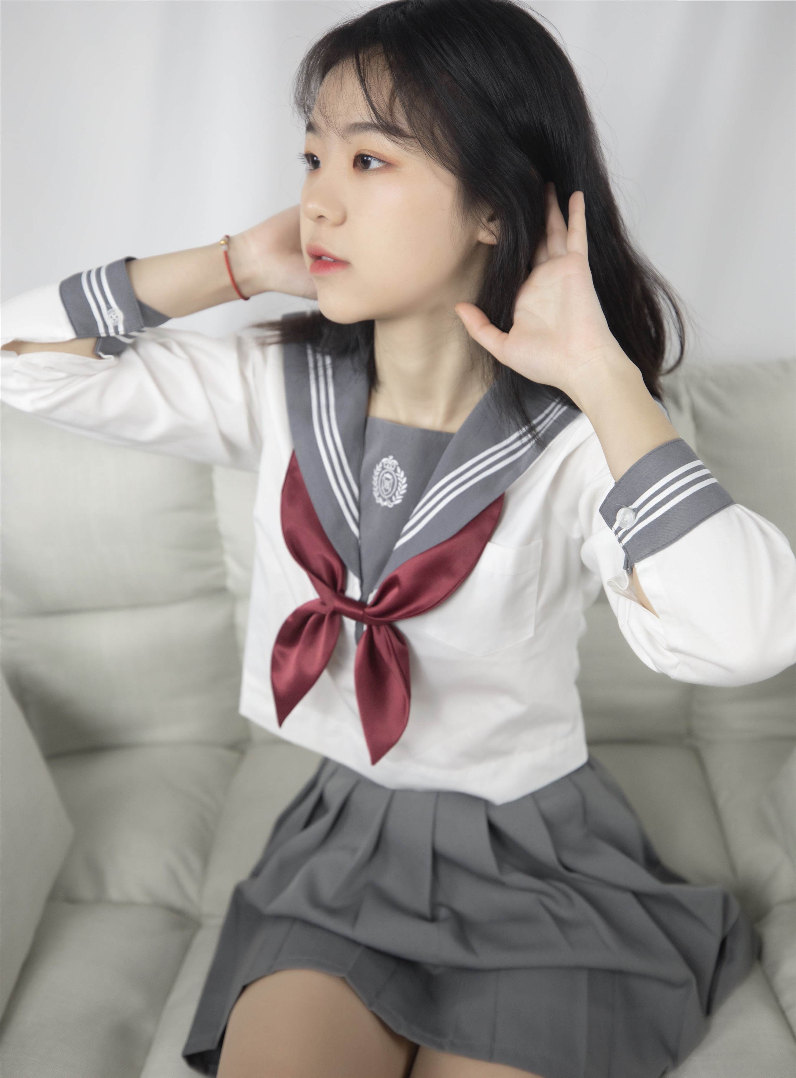 《清纯的JK制服女生+视频1个》作品图