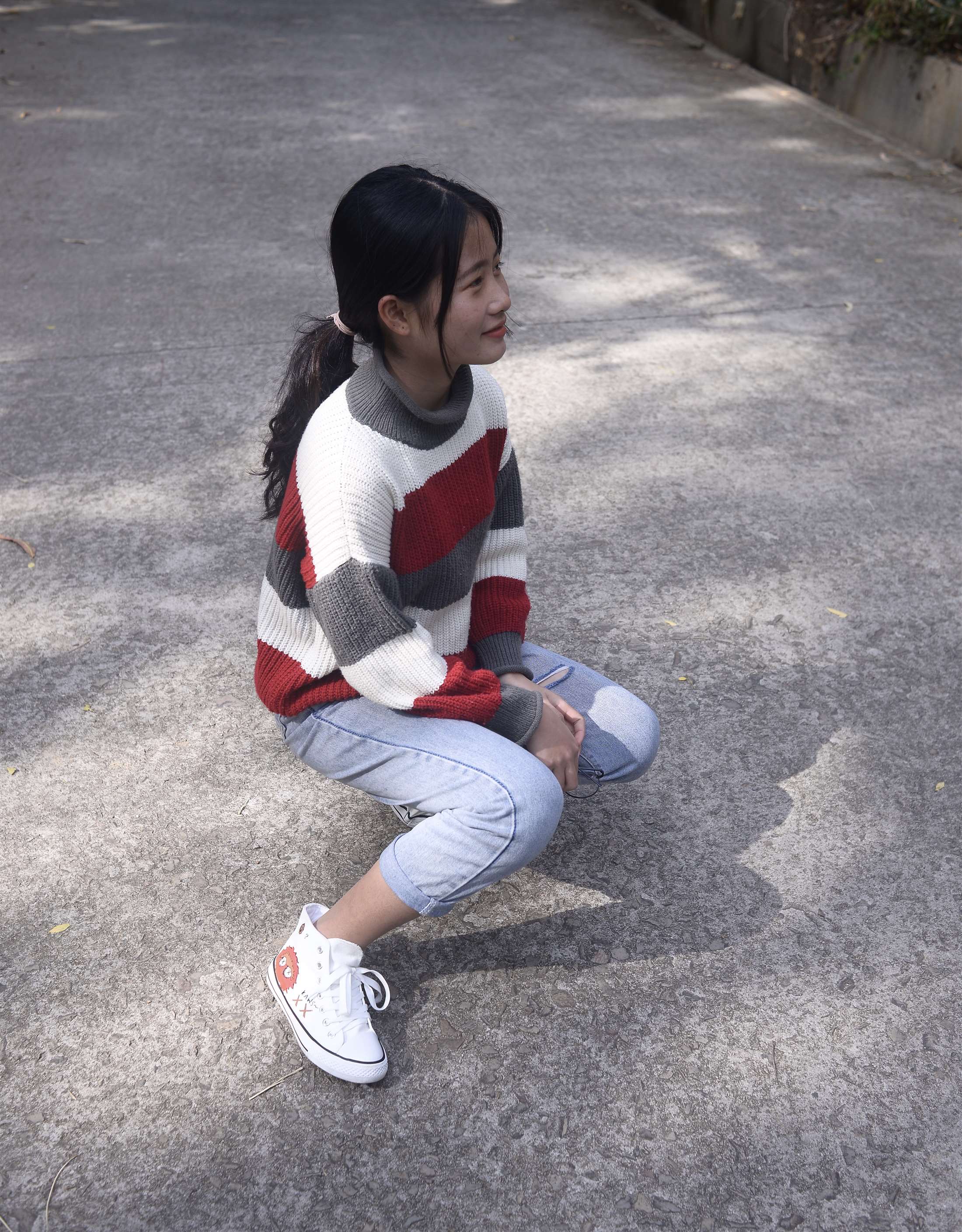 《高帮帆布鞋の船袜脚【附送视频1个】》作品图