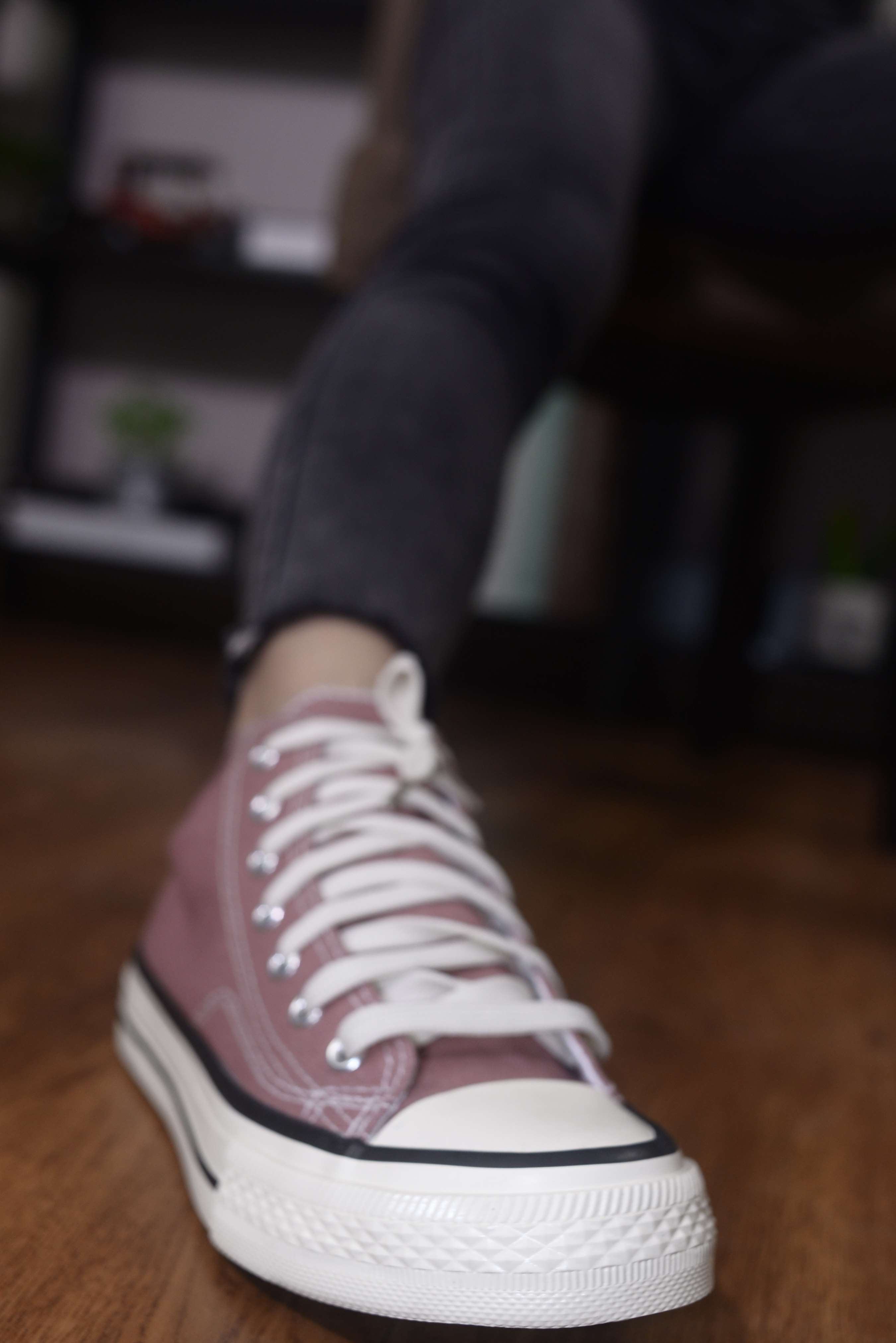 《高帮帆布鞋の蓝棉袜脚【附送视频1个】》作品图