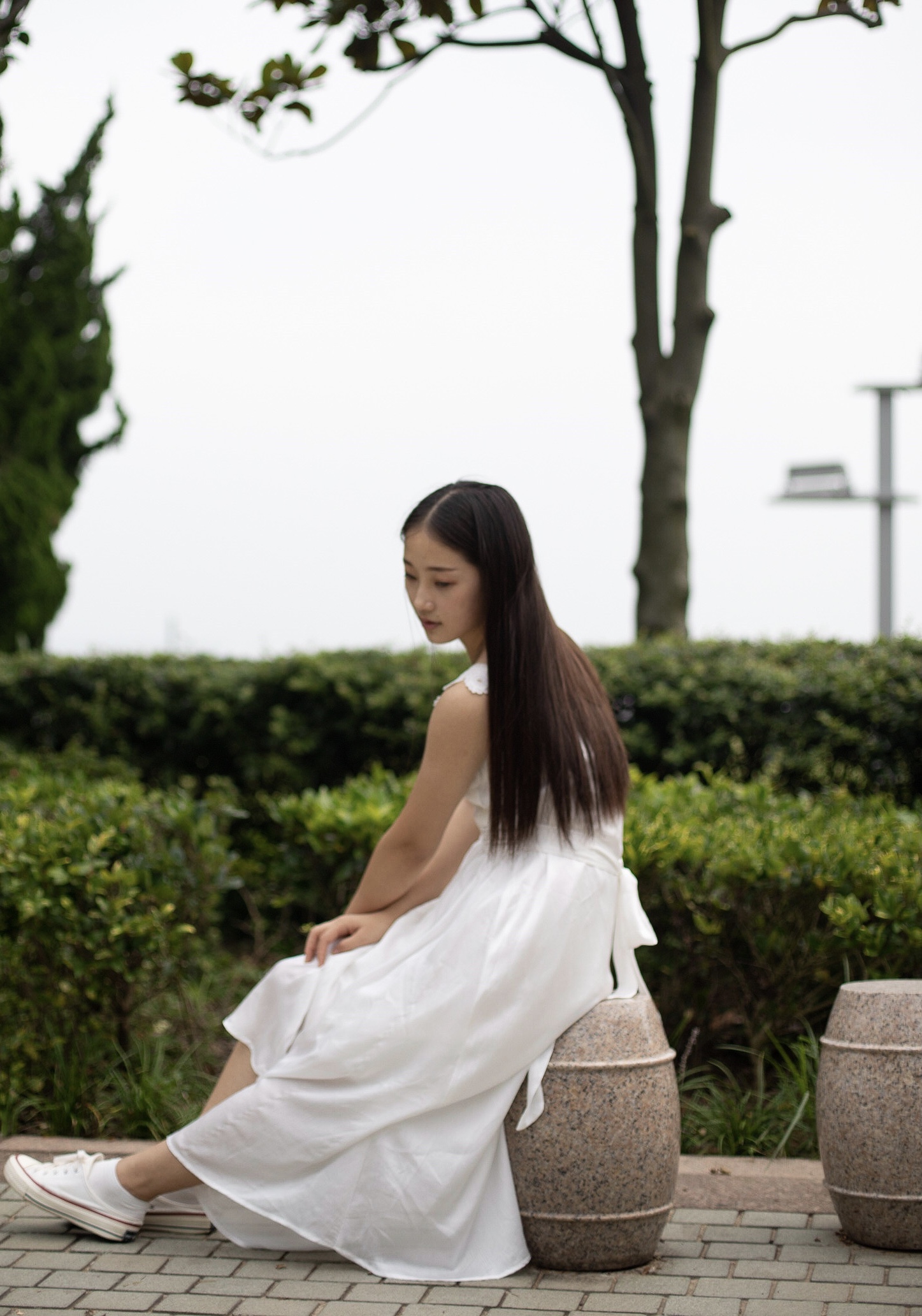 《长白裙の帆布鞋棉袜脚【套图+视频1个】》作品图