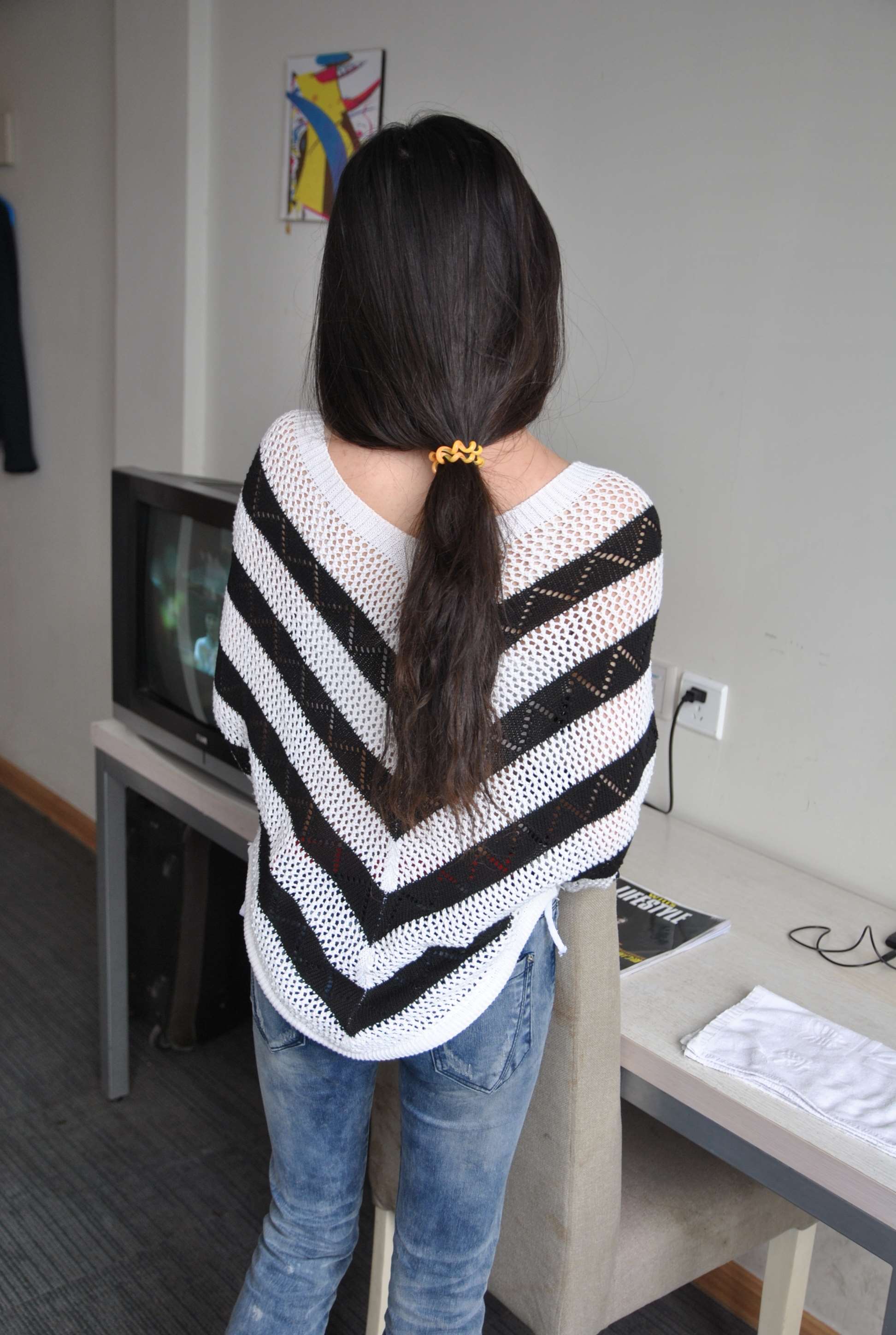 《【朱朱】牛仔裤 の超薄灰丝》作品图