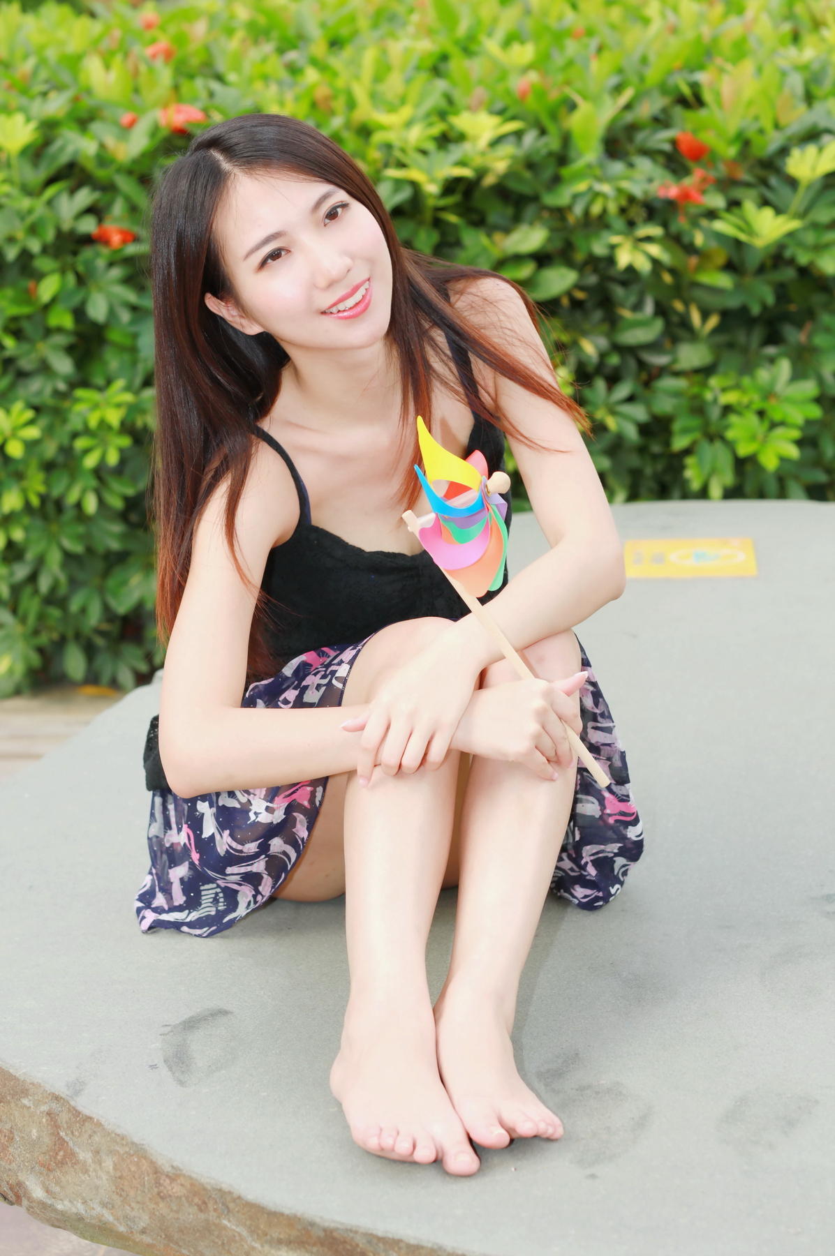 《户外风车少女》作品图