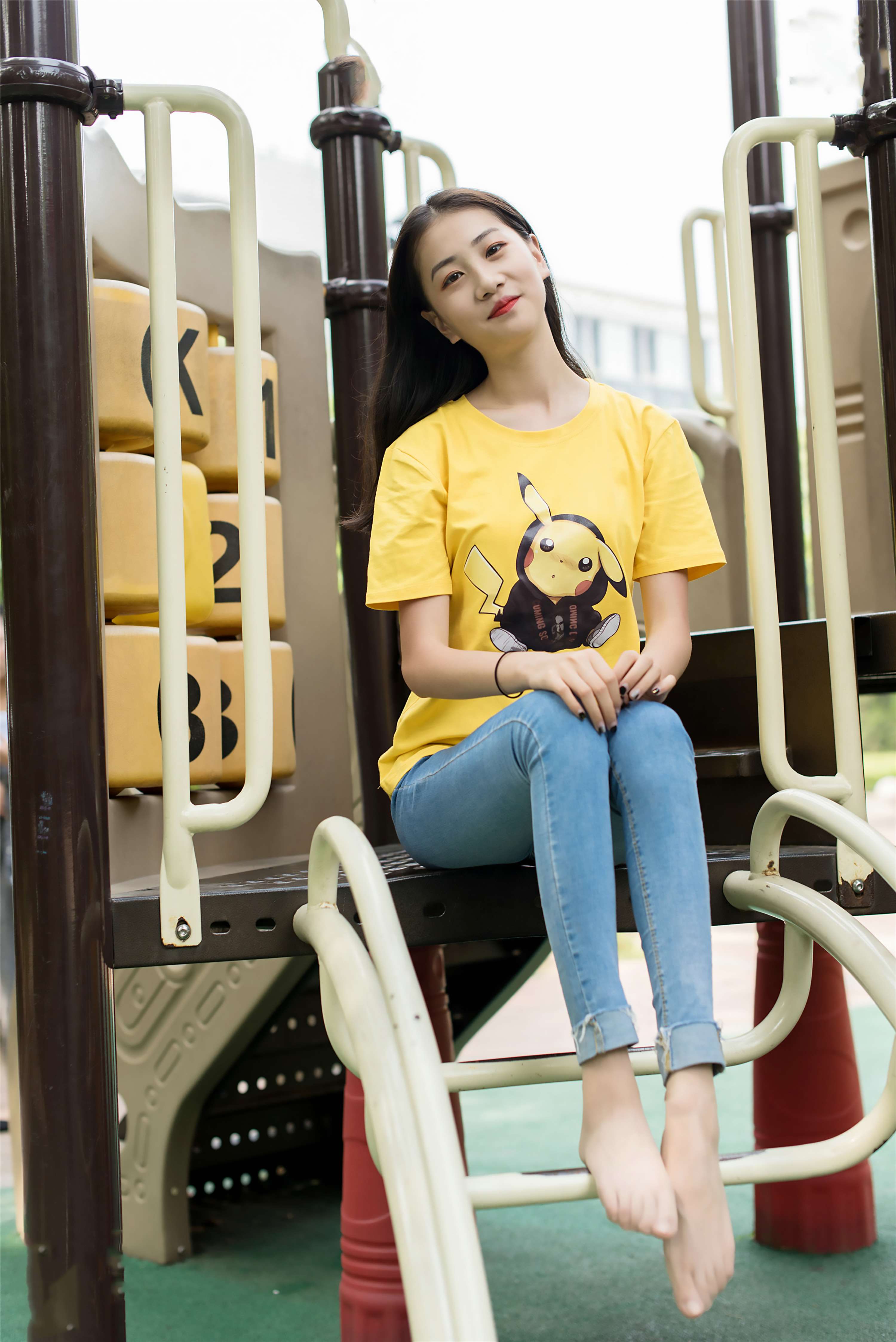 《师妹牛仔肉丝足》作品图