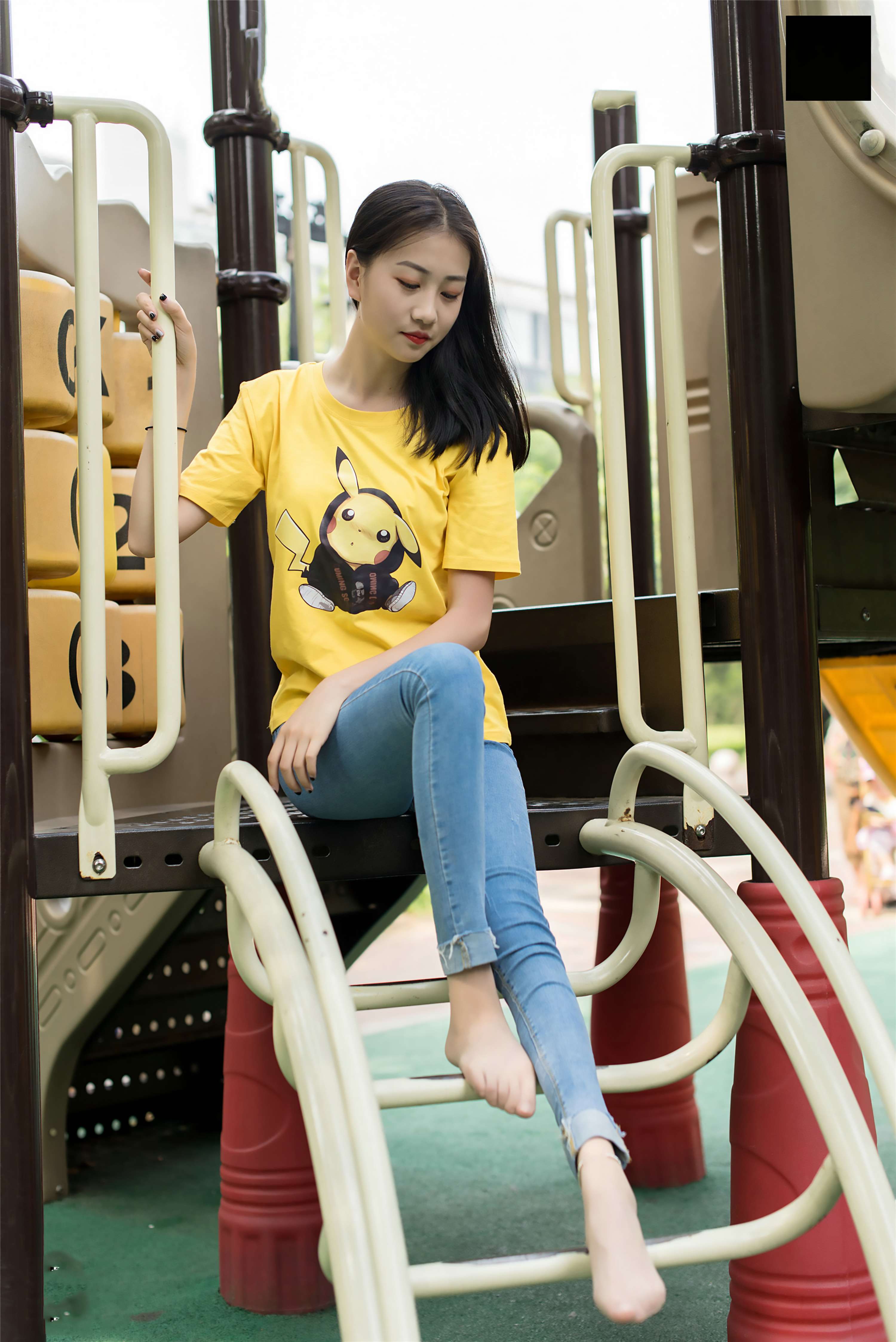 《师妹牛仔肉丝足》作品图