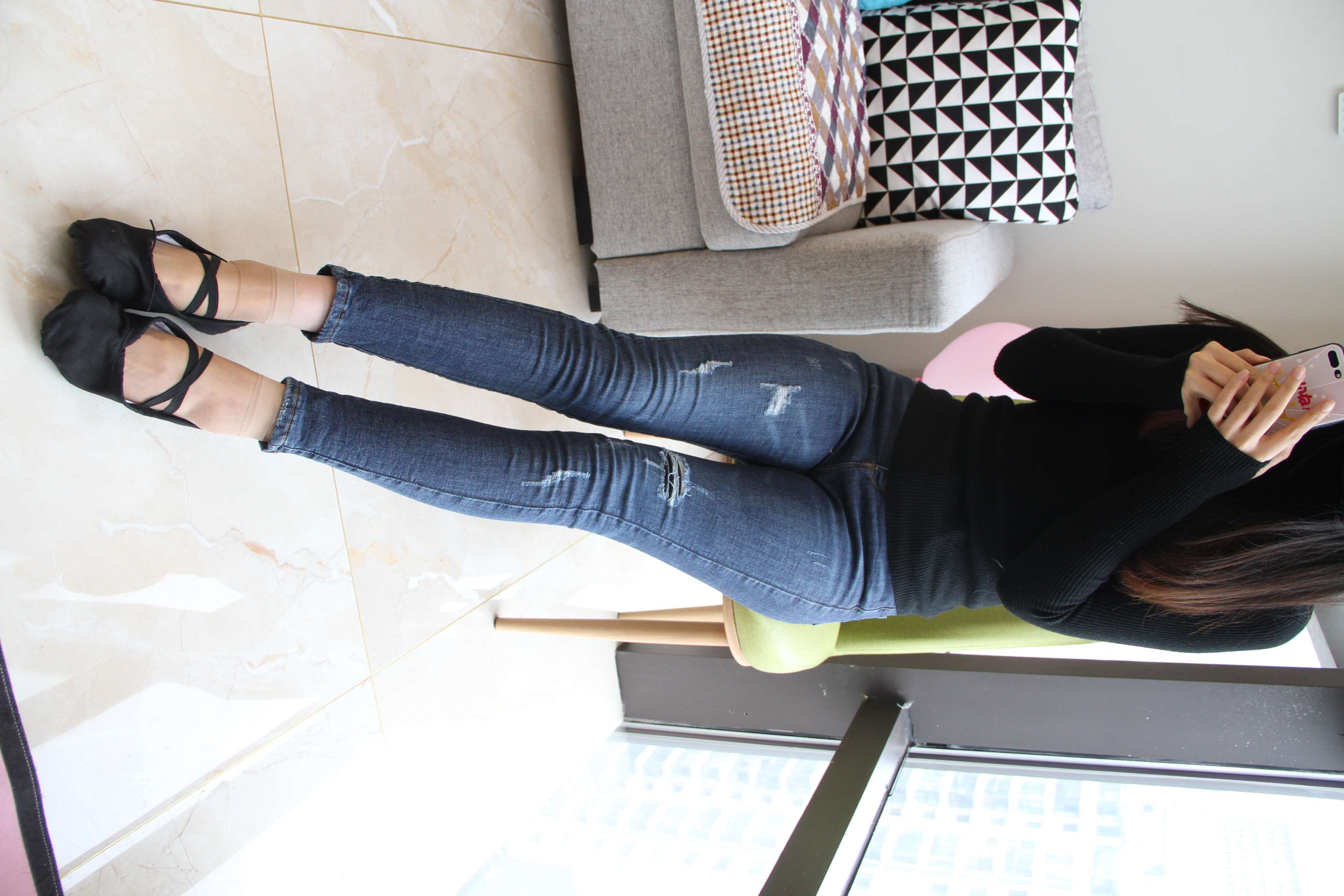 《舞蹈老师の舞鞋短丝确实养眼》作品图