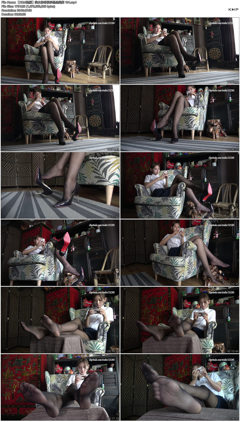 《K&M 杨睿展示黑丝脚丫》作品图