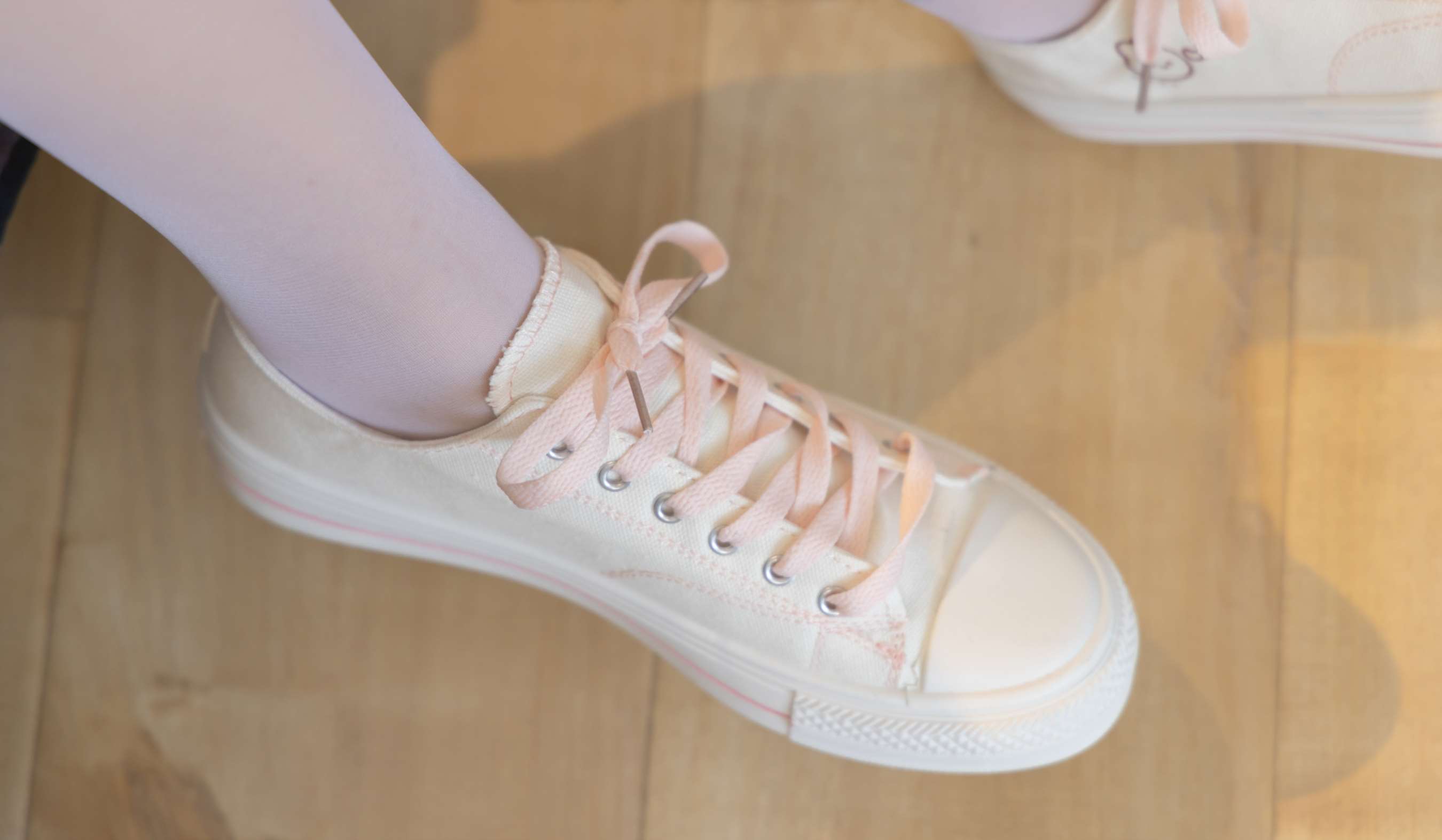 《小甜豆小姐姐板鞋の白丝脚》作品图