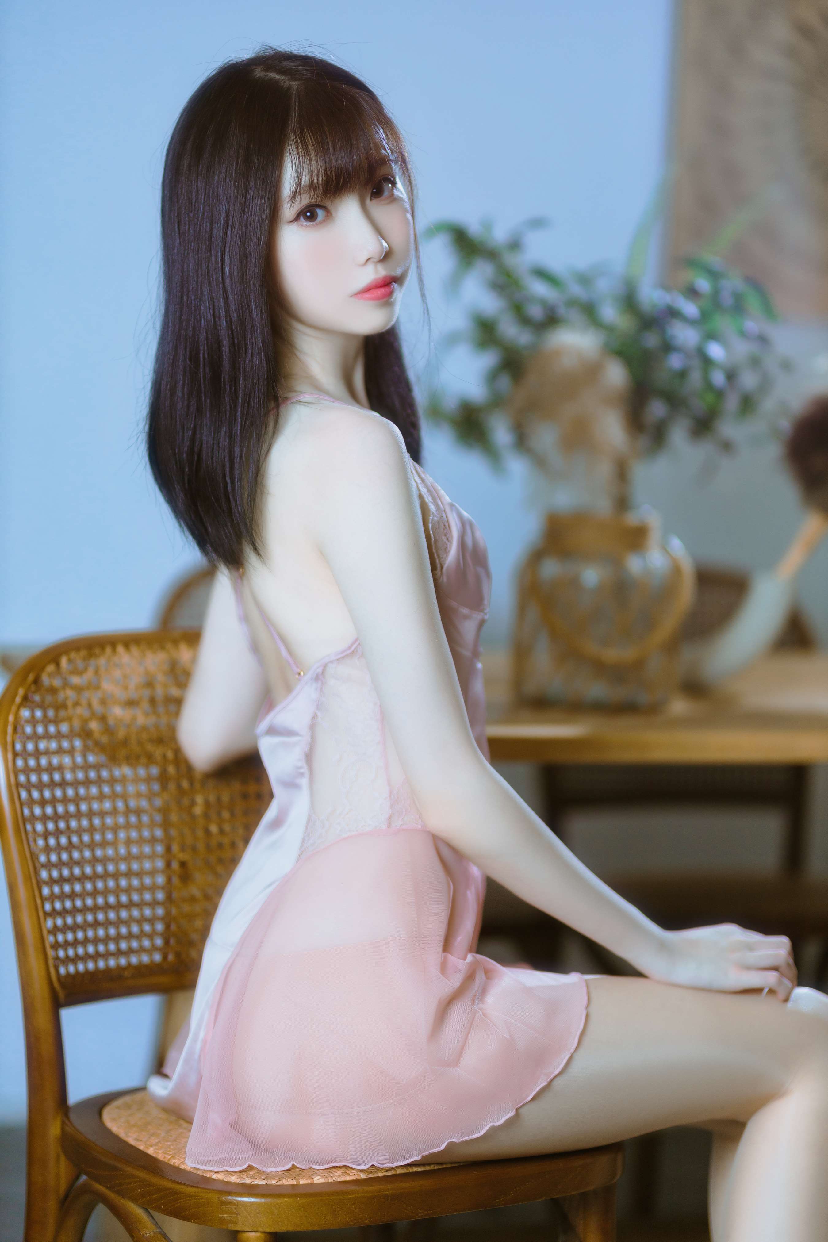 《半透粉纱 》作品图