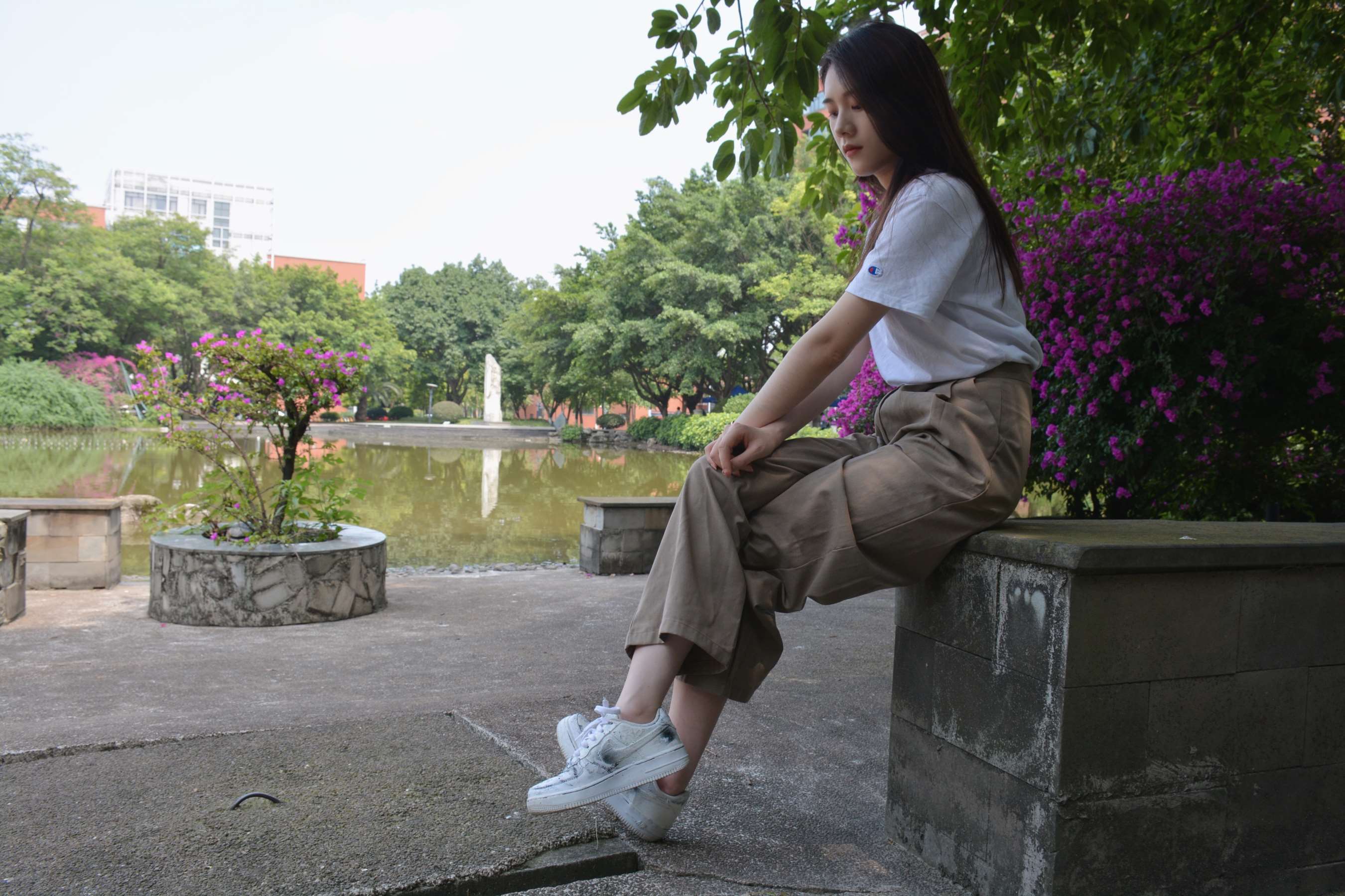 《校园游记-春花秋月何时了》作品图