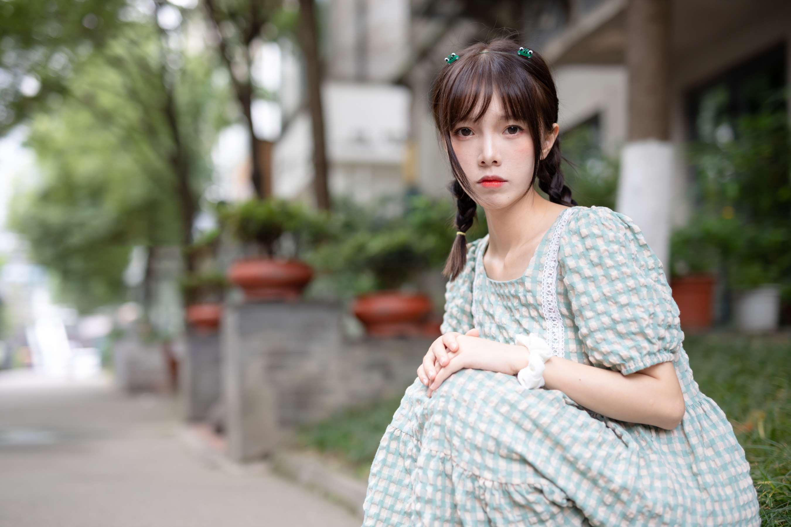 《樱子格子群の棉袜嫩足》作品图