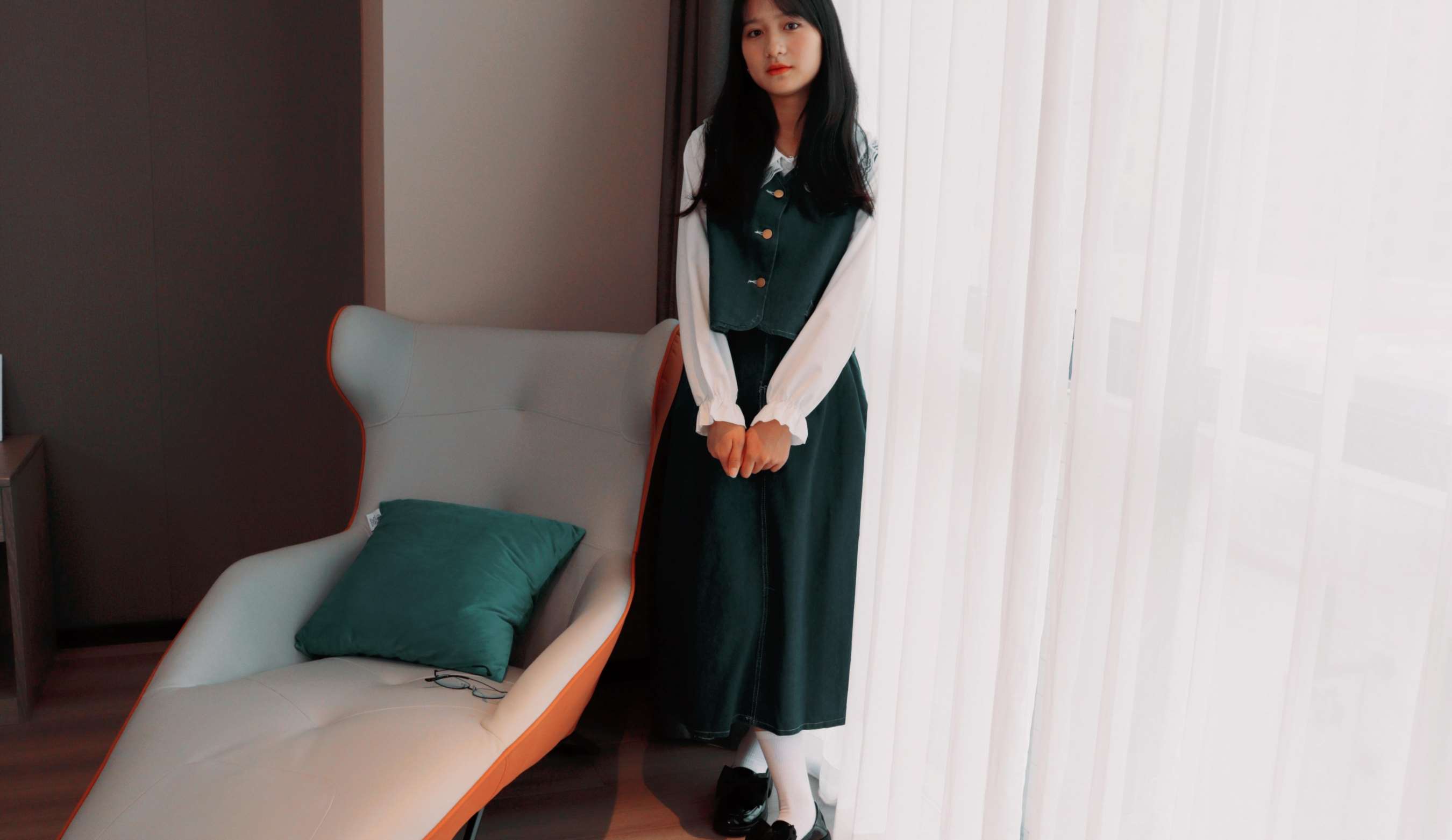 《沙沙~牛仔长裙の肉丝脚丫》作品图