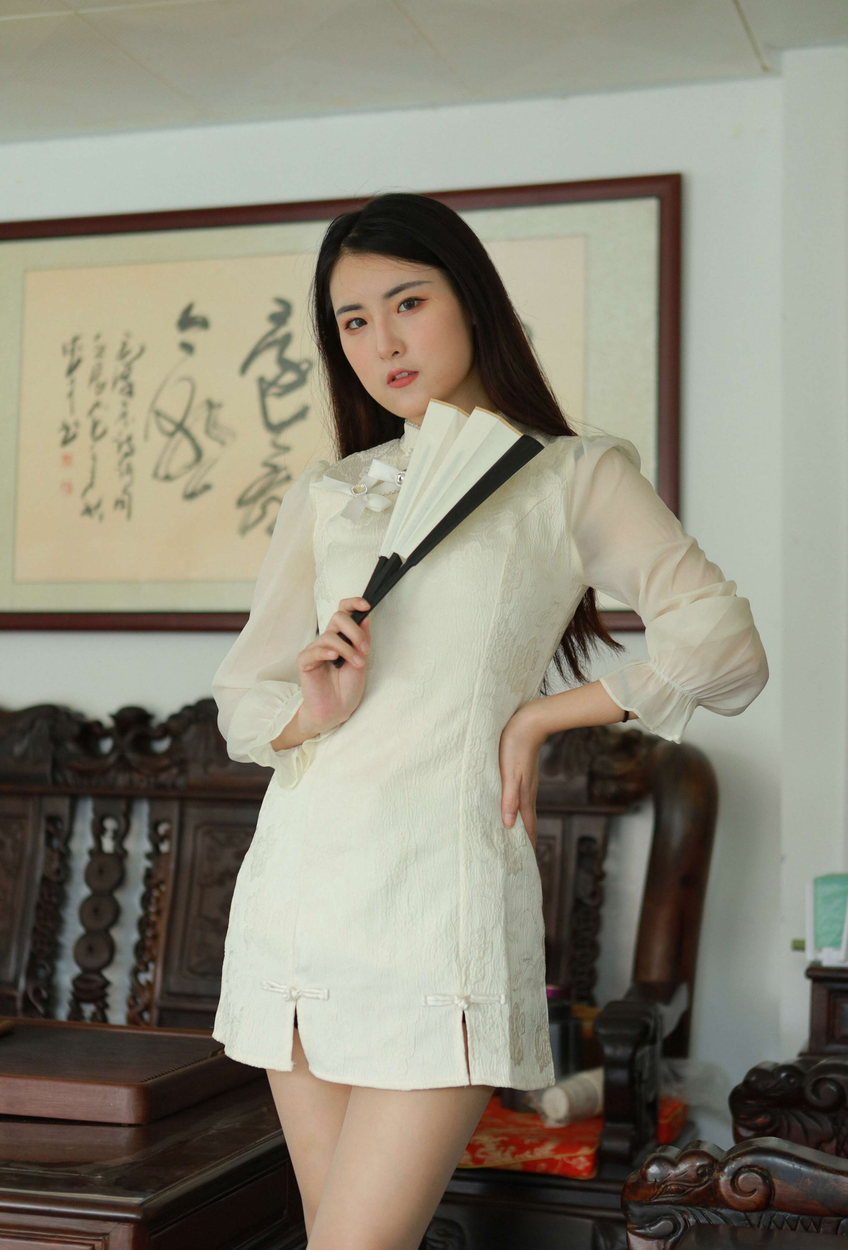 《小宝 请君品茶》作品图