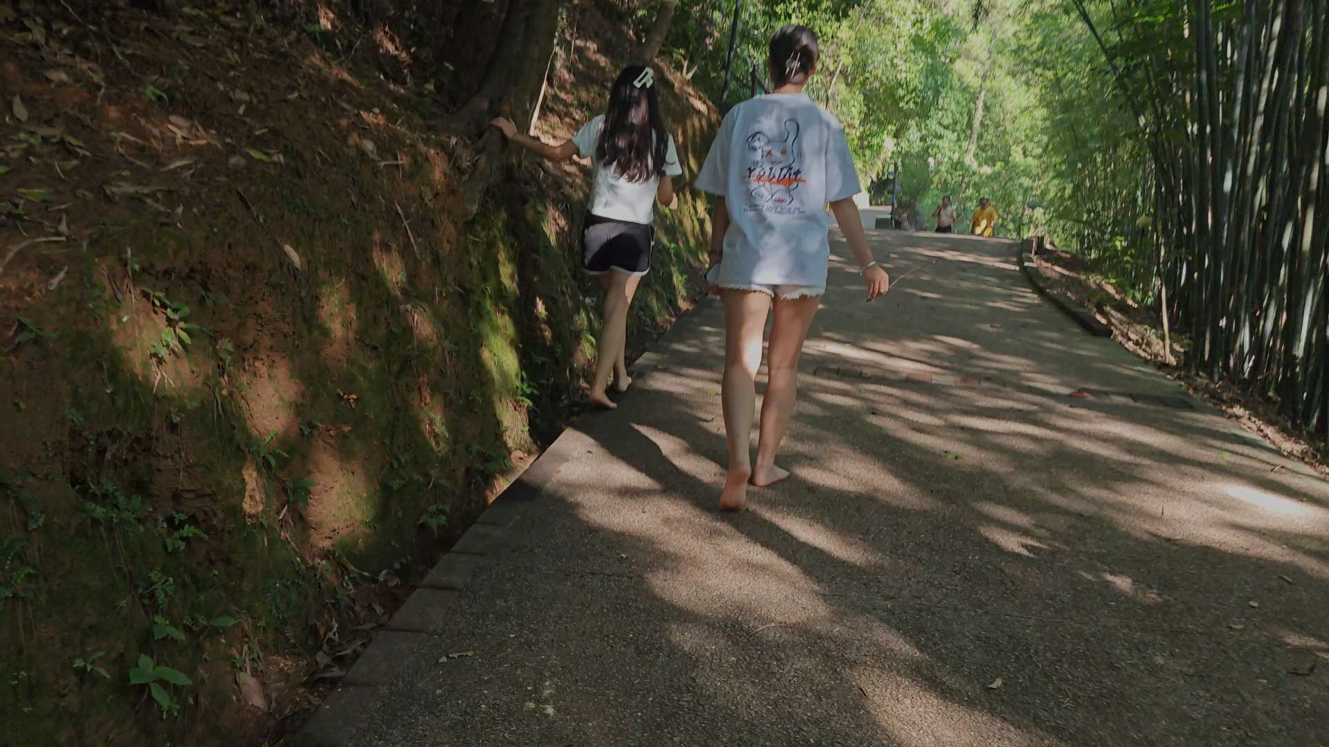 《[视频]-小芸与靖雯赤脚上山后展示脚底2》作品图