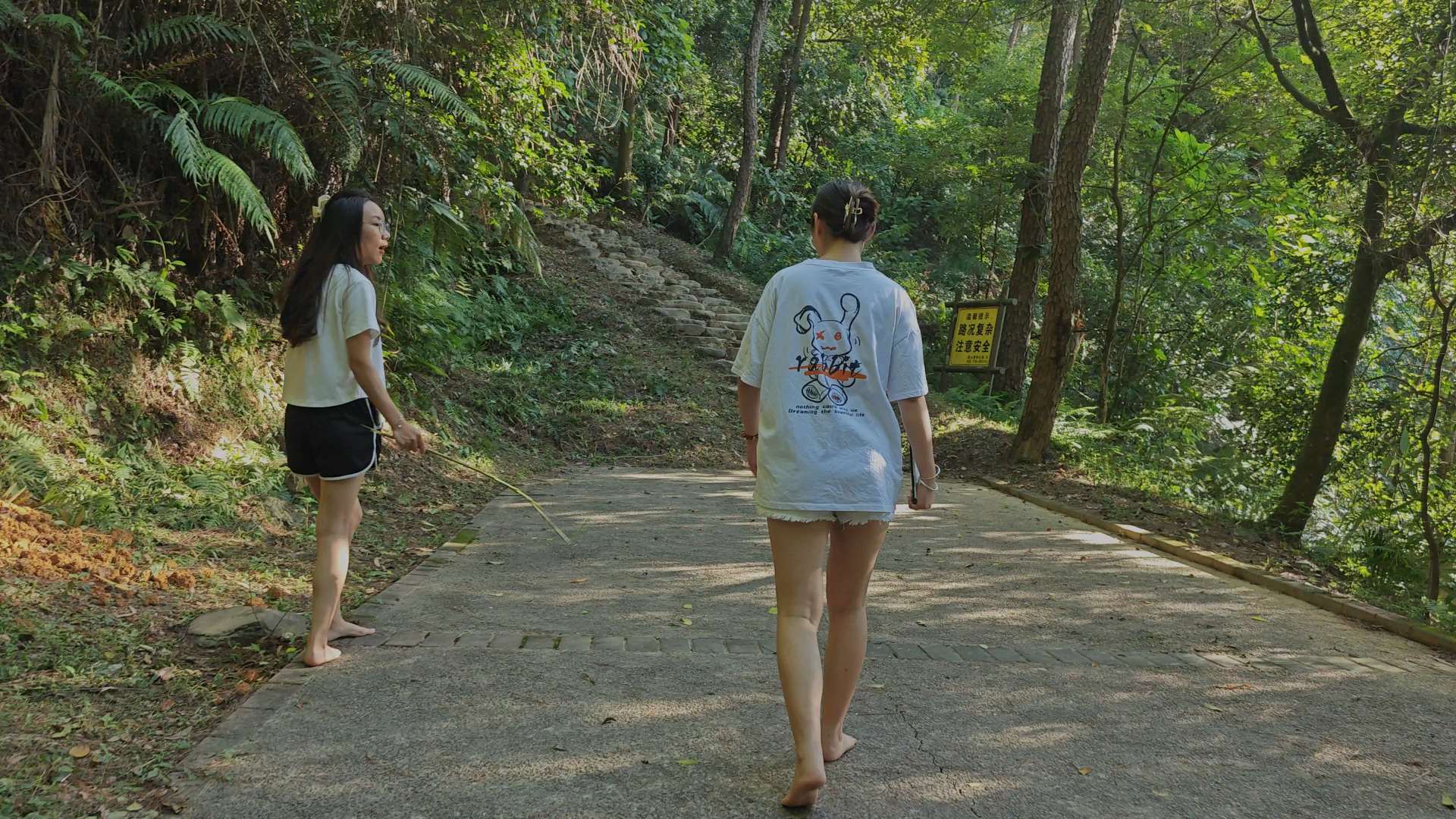 《[视频]-小芸与靖雯赤脚上山后展示脚底2》作品图