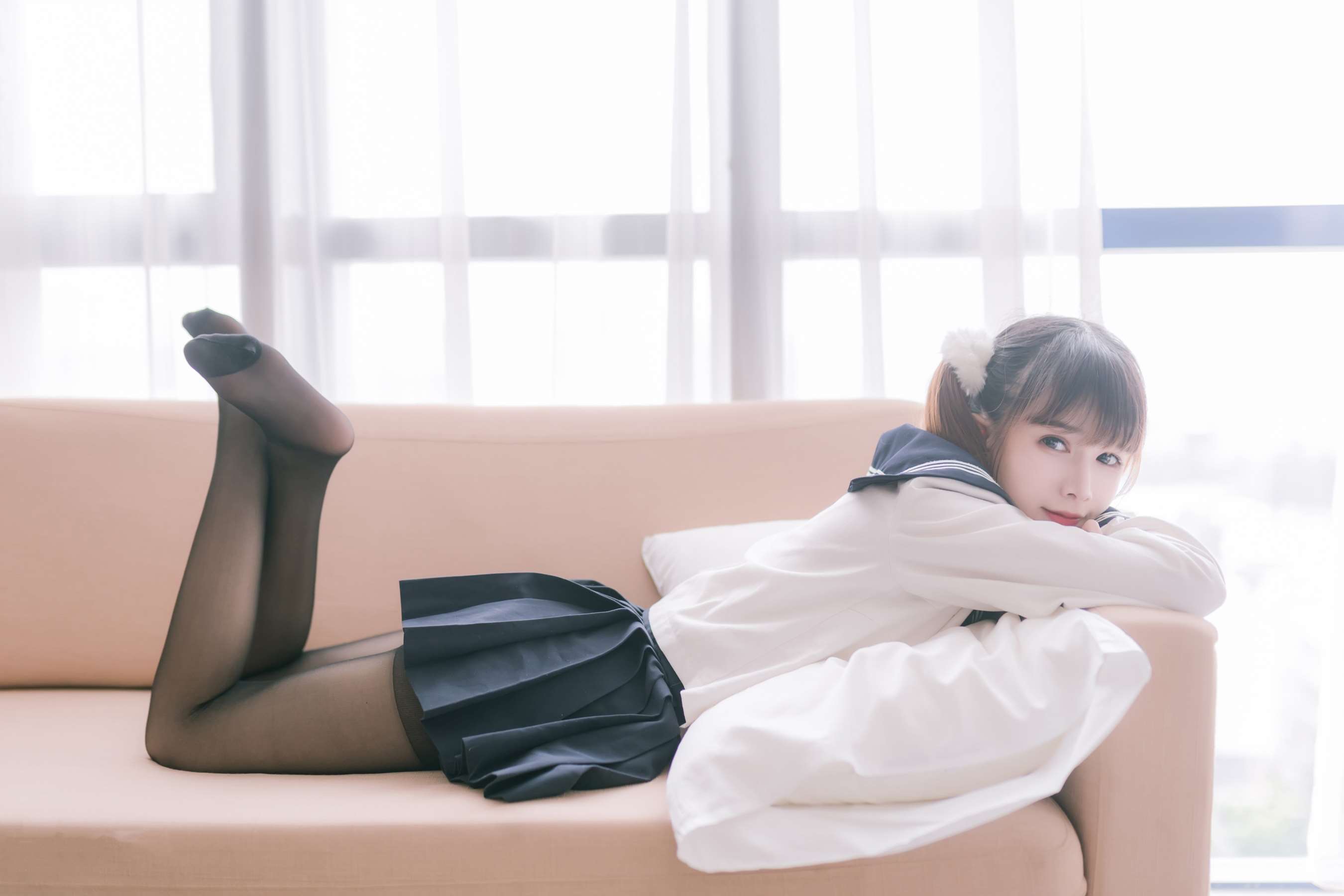 《双马尾JK制服》作品图