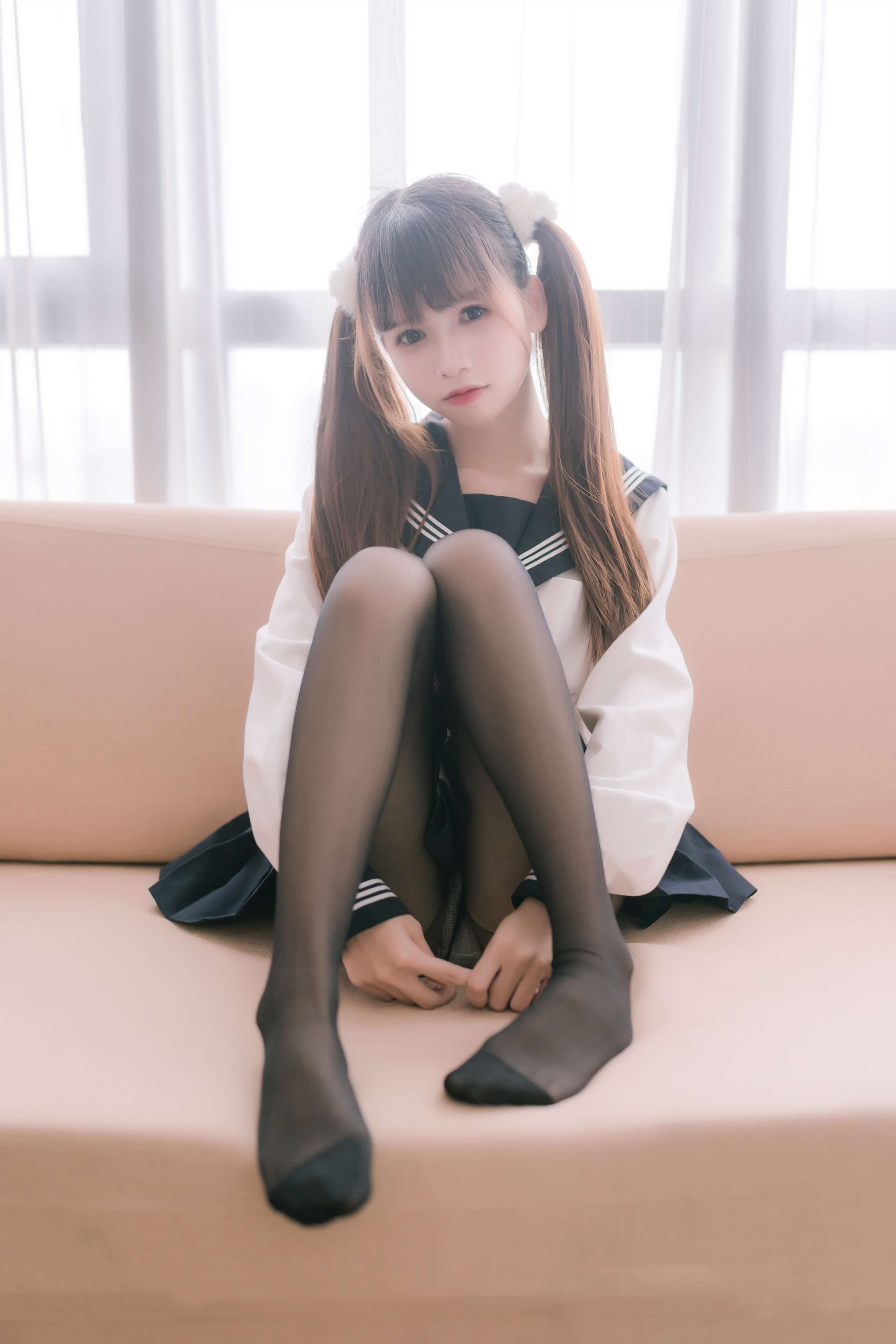 《双马尾JK制服》作品图