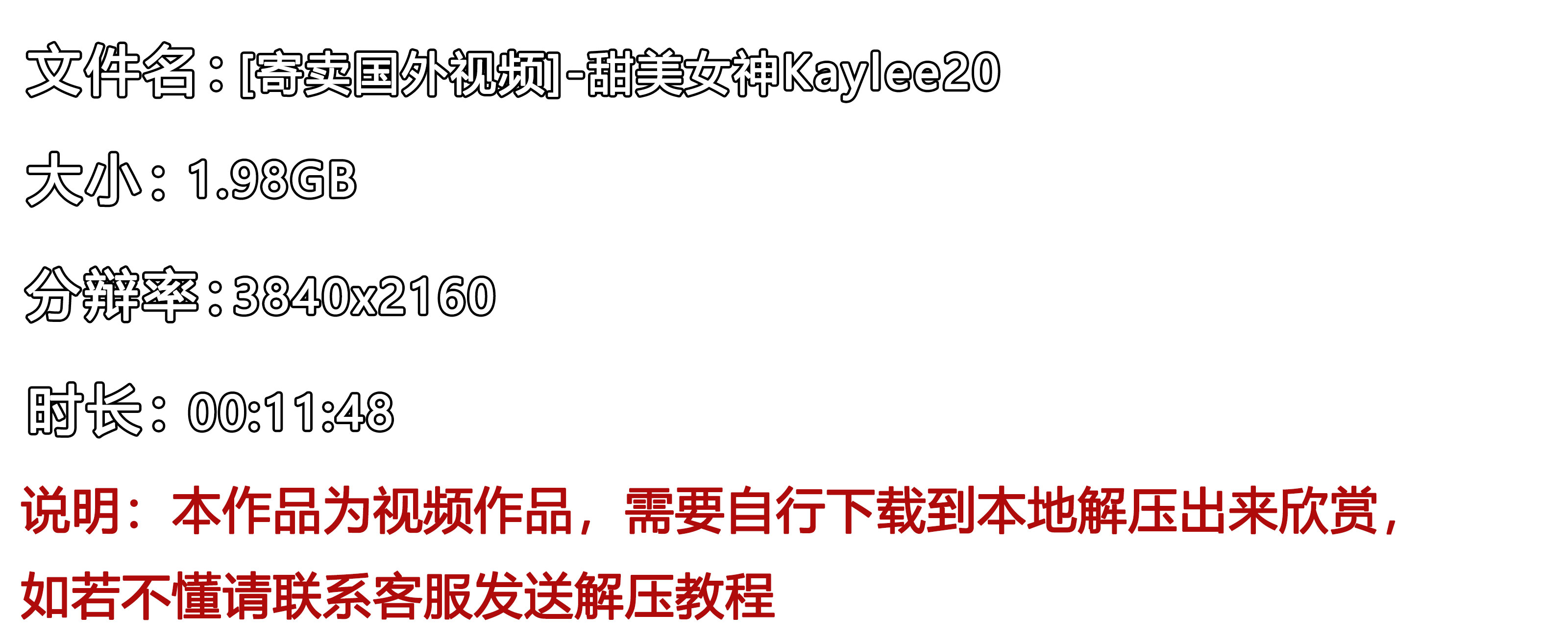 《[寄卖国外视频]-甜美女神Kaylee20》作品图