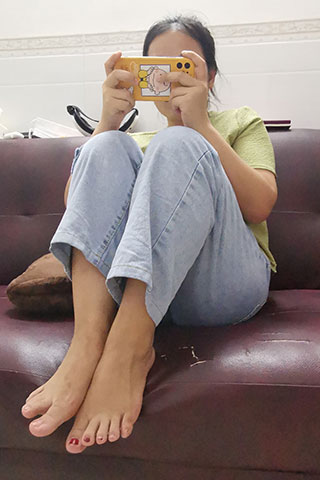 肥妞船袜脚丫