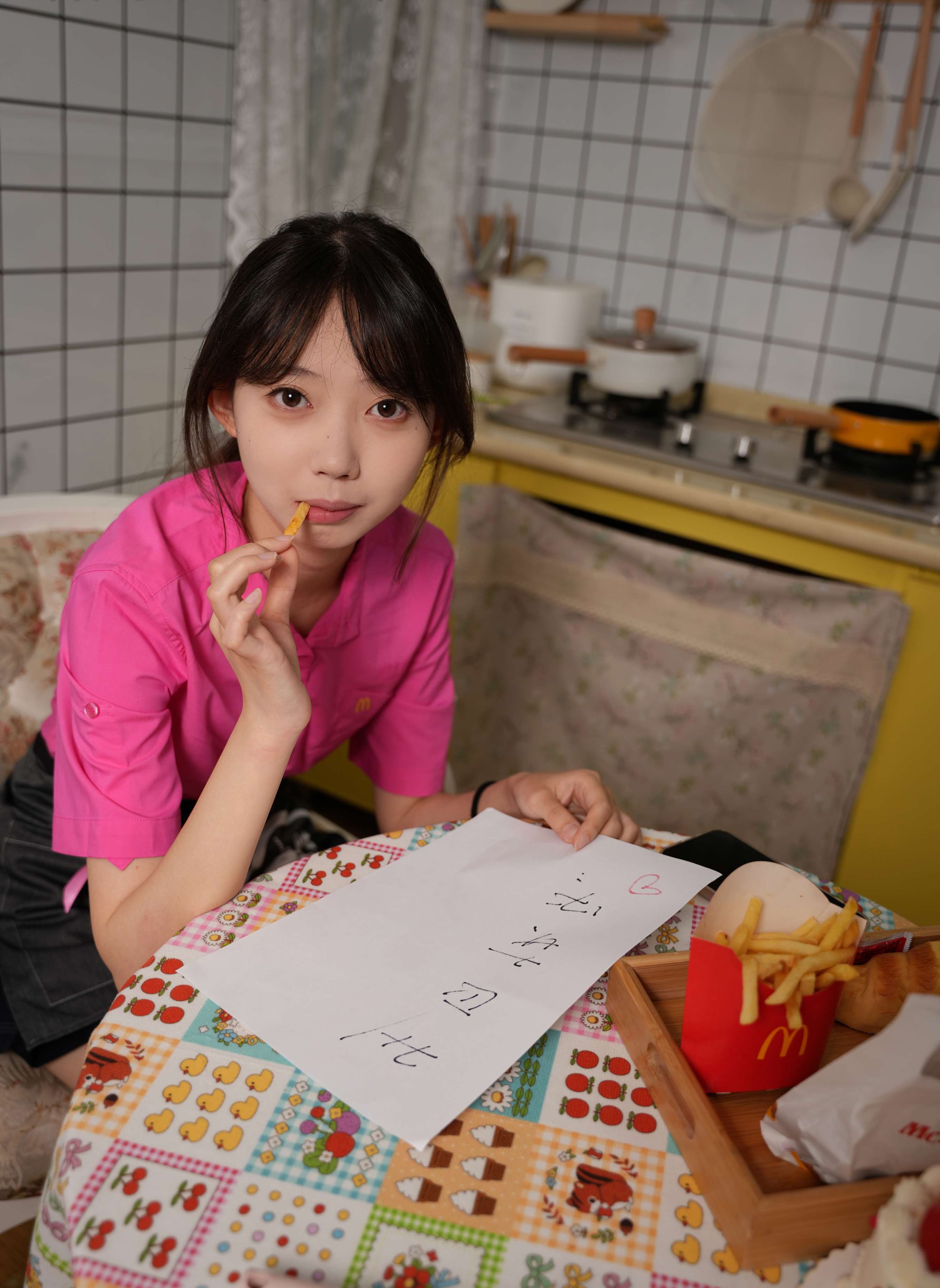 《若若-麦麦小粉制服真的超甜》作品图