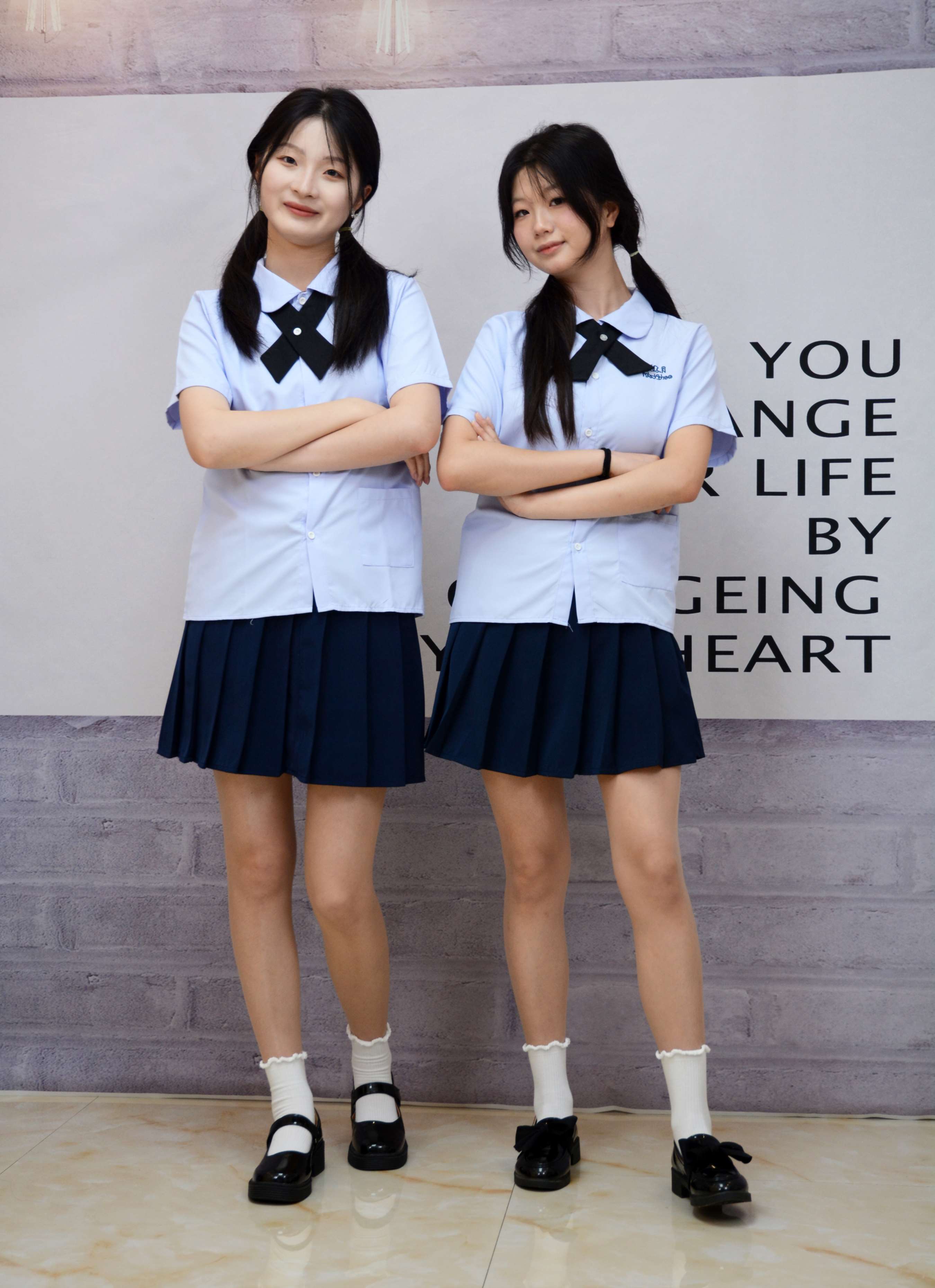 《安妮、天天 JK学院风》作品图