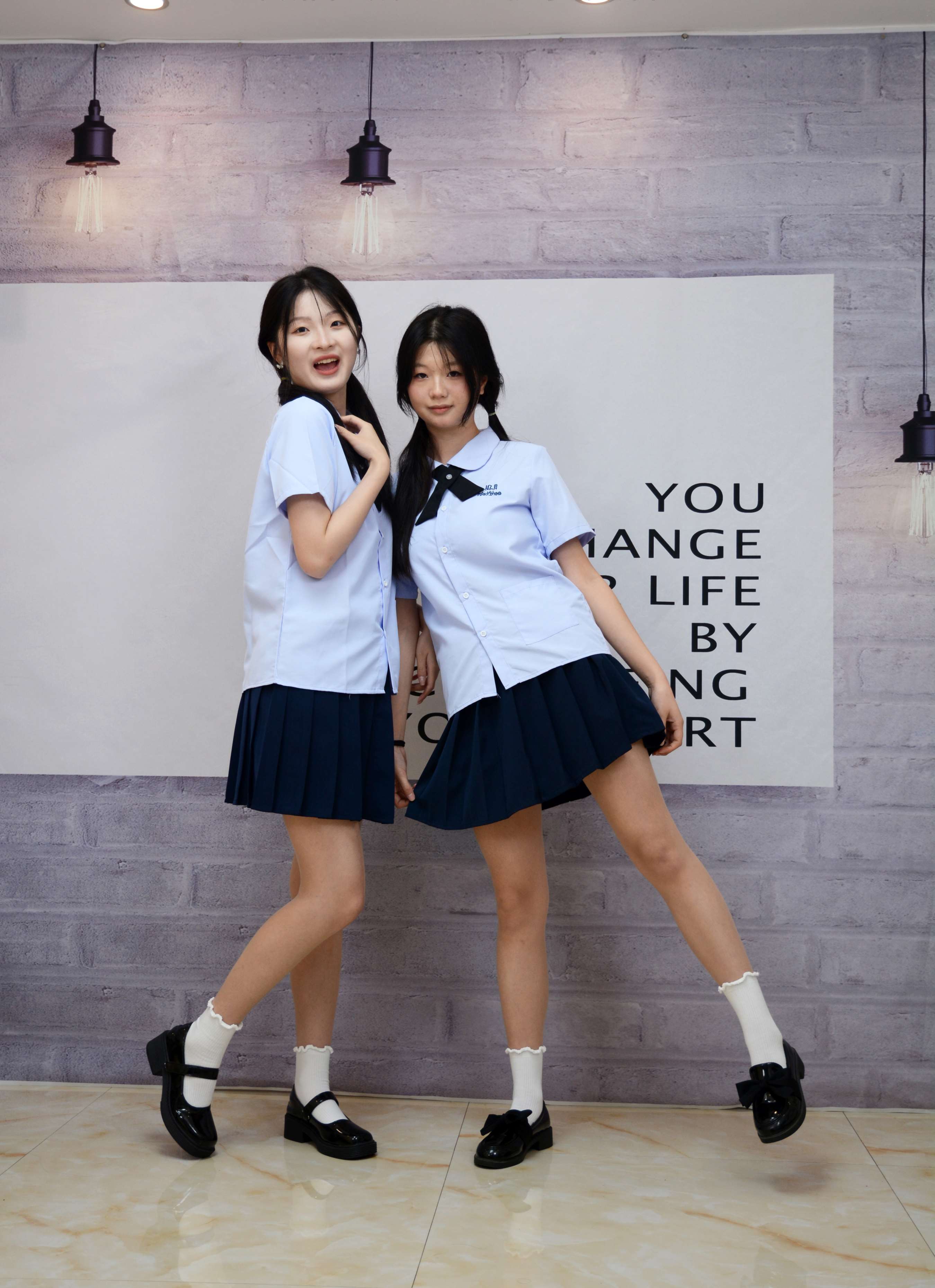 《安妮、天天 JK学院风》作品图