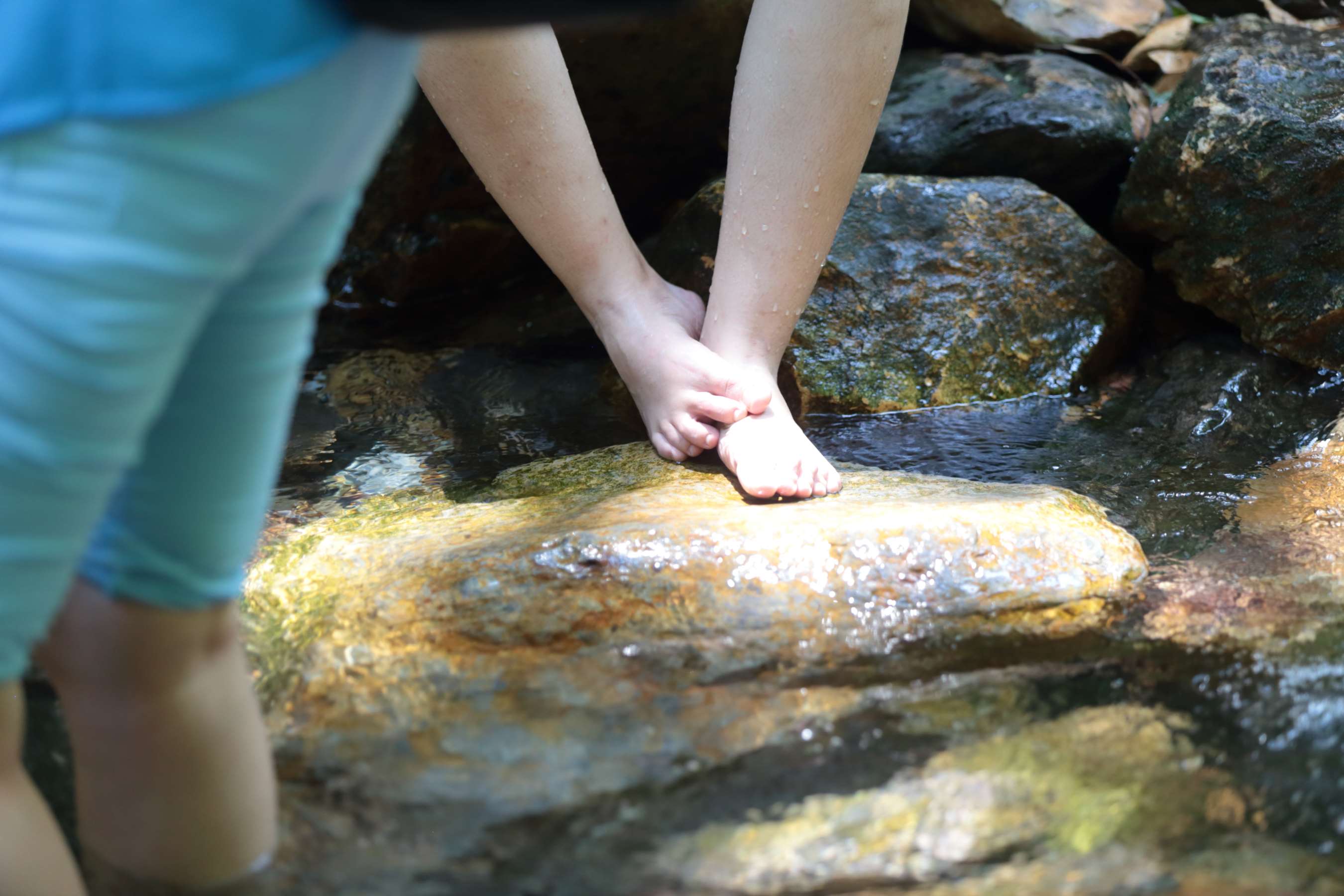 《两位青春小女生的脚丫十分漂亮》作品图