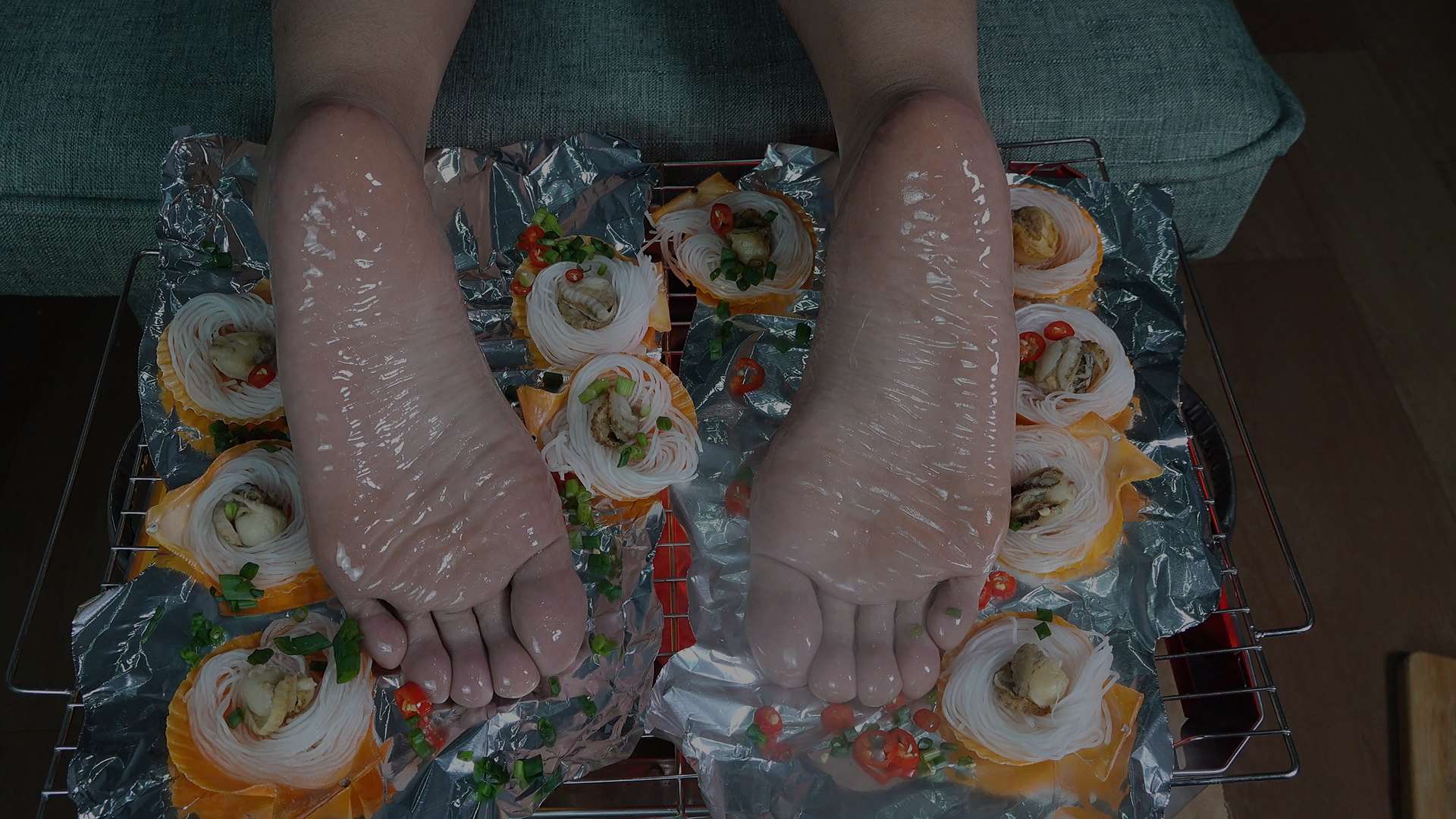 《[视频]欣欣的烧烤食物美脚》作品图