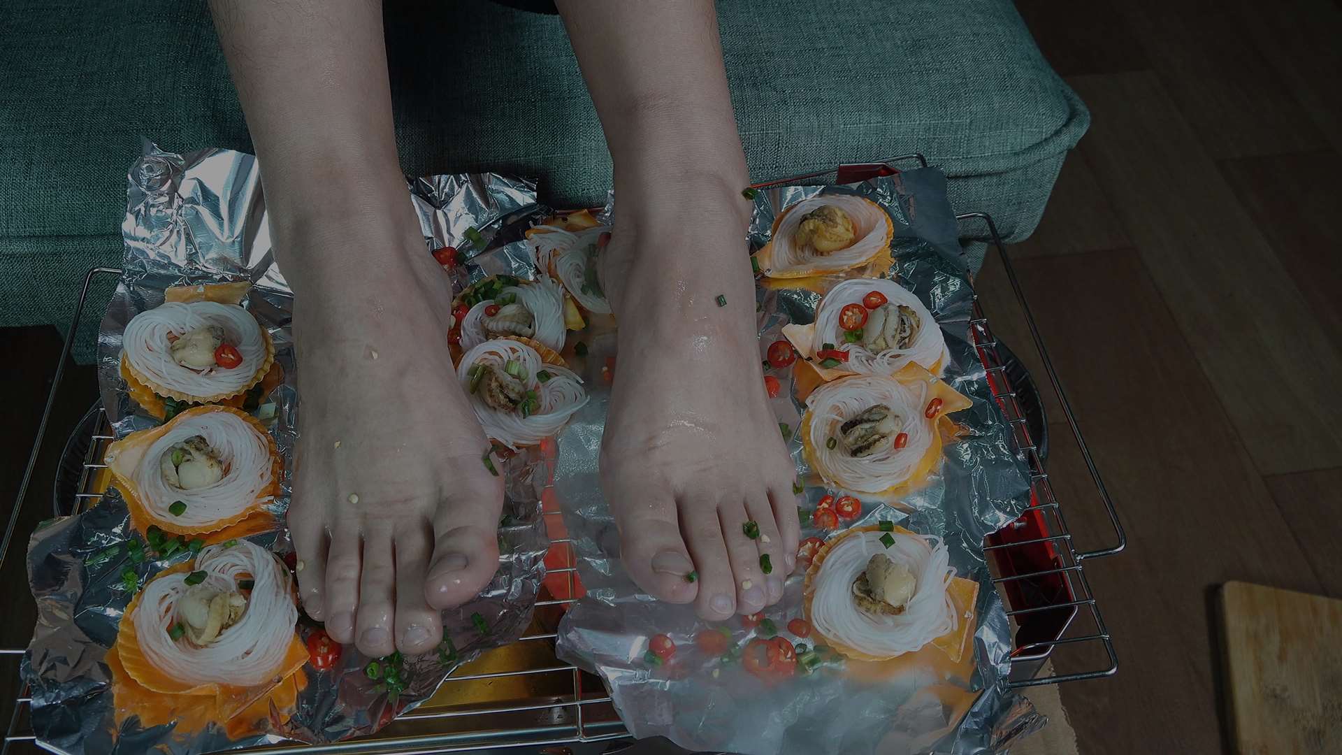 《[视频]欣欣的烧烤食物美脚》作品图