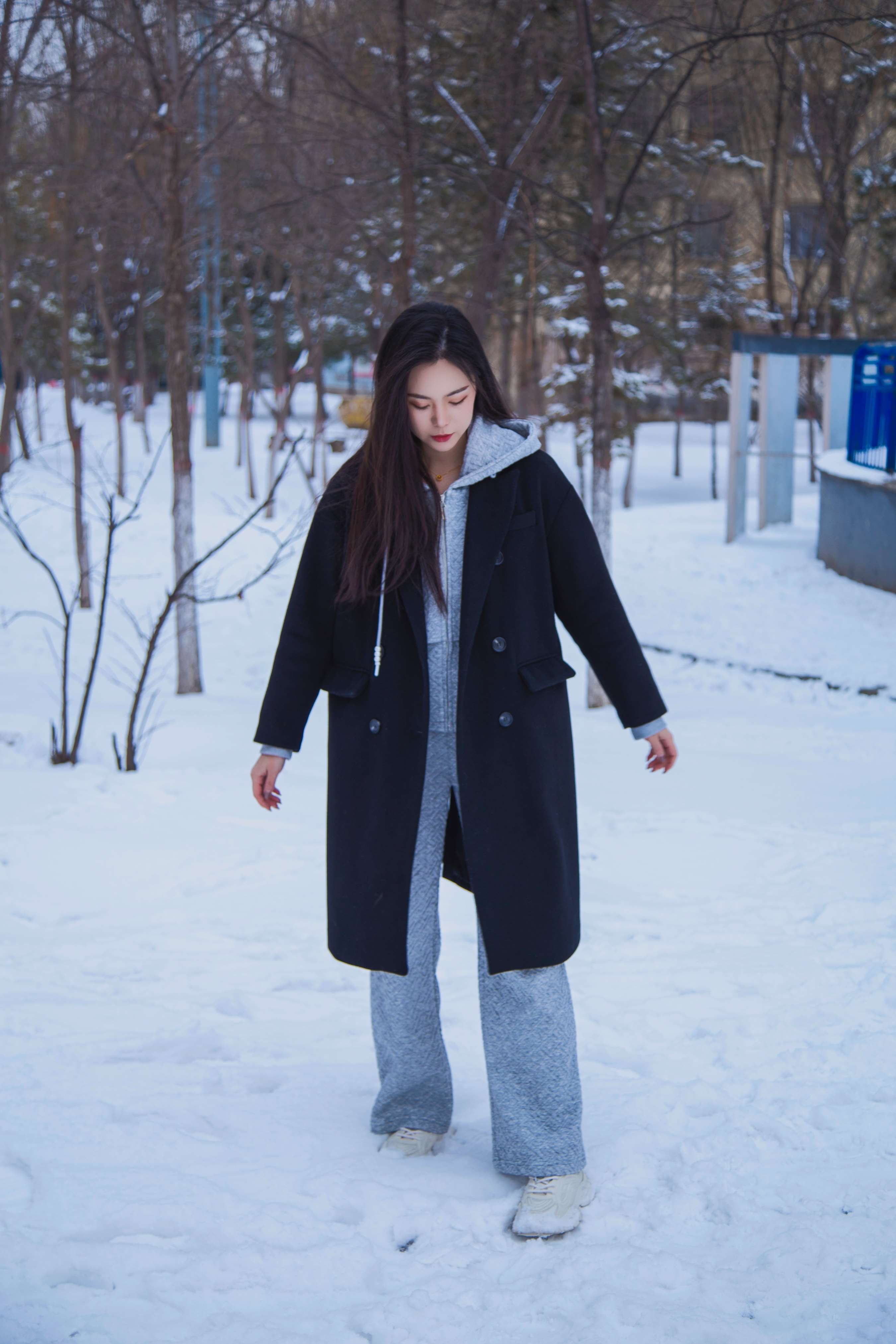 《踏雪无痕 首次雪景拍摄，天寒地冻》作品图