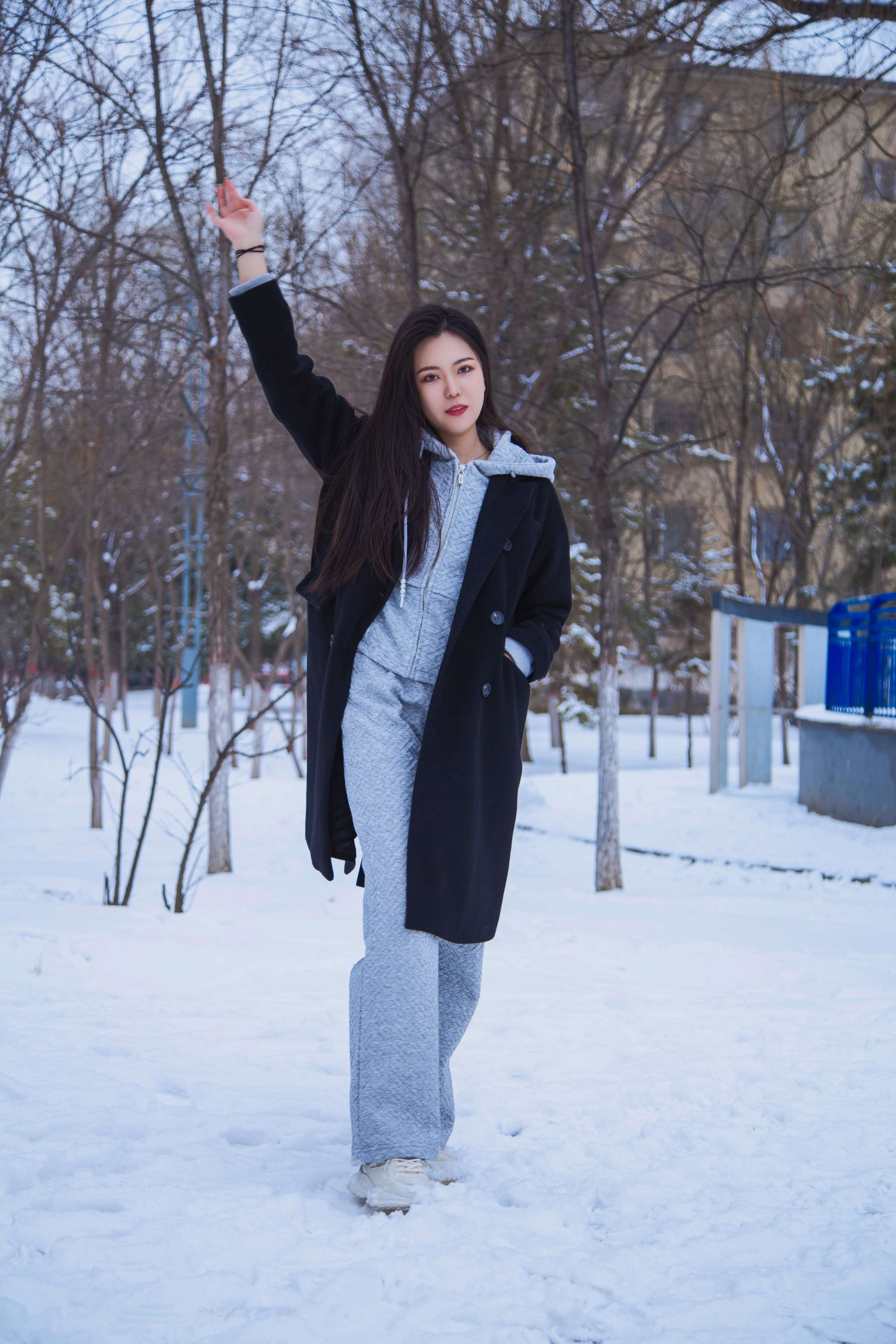 《踏雪无痕 首次雪景拍摄，天寒地冻》作品图