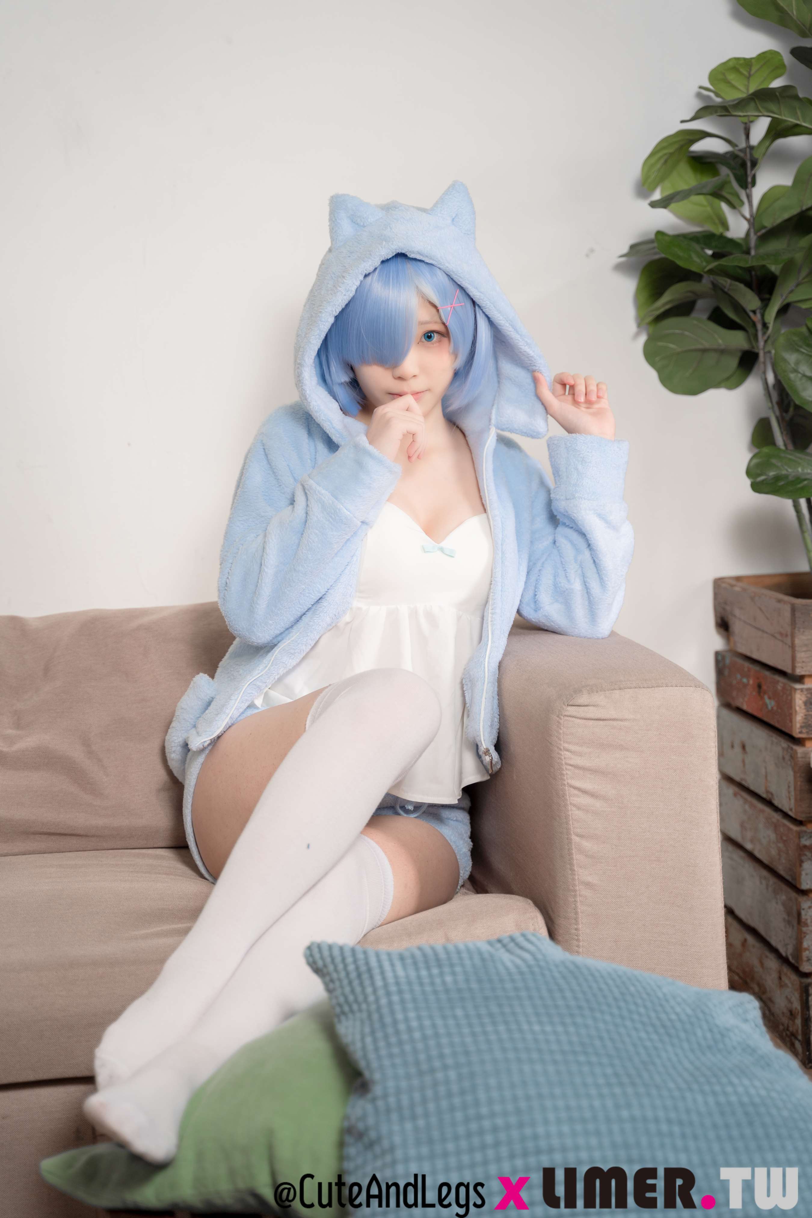 《[寄卖]异世界新人之之初次 Re小猫咪睡衣雷姆》作品图