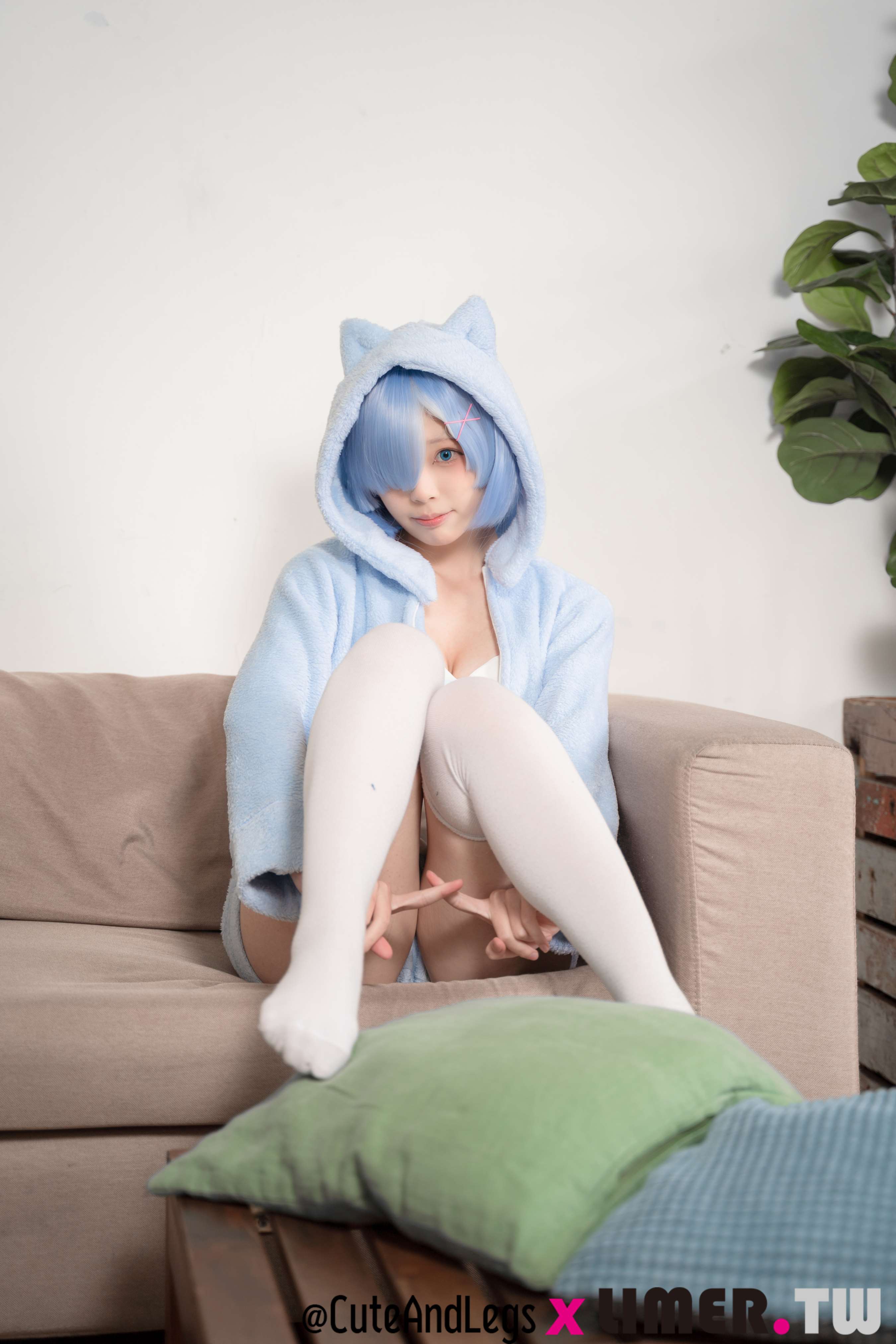 《[寄卖]异世界新人之之初次 Re小猫咪睡衣雷姆》作品图