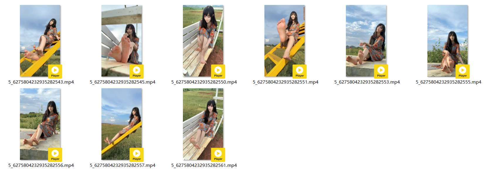 《[视频]抖音博主oo圆圆户外秀玉足第二弹，太美了!》作品图