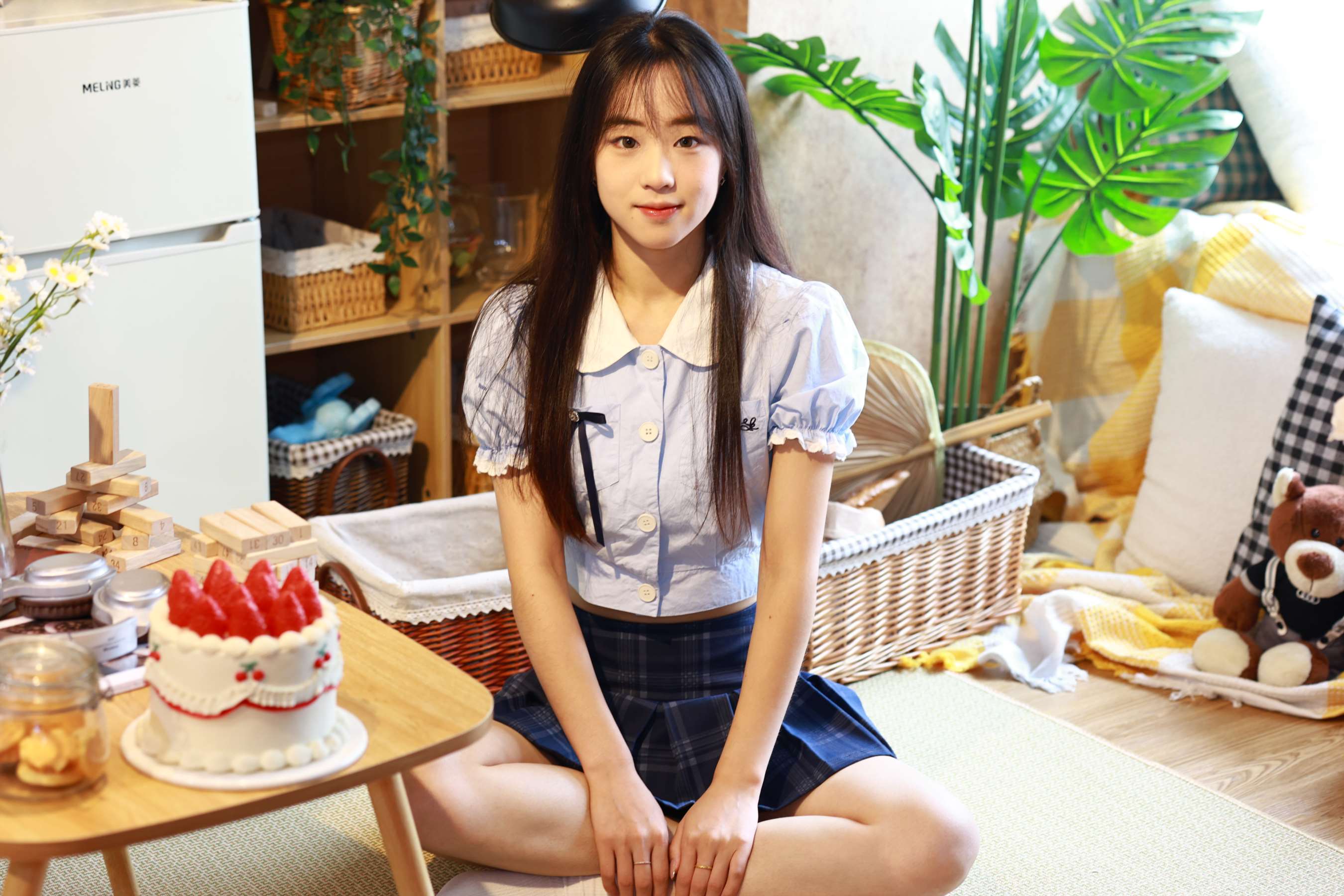 《Aubrey 棉袜の赤足》作品图