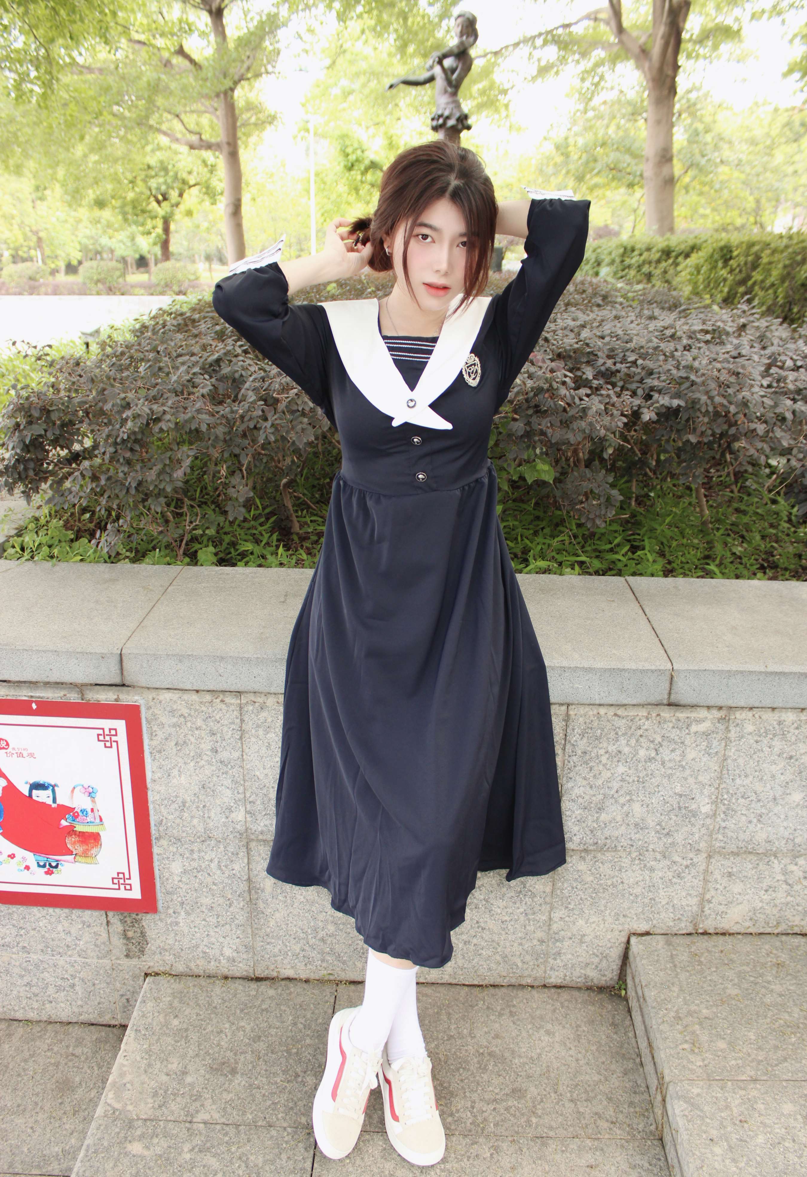 《雪糕-学院风の板鞋白袜、嫩足》作品图