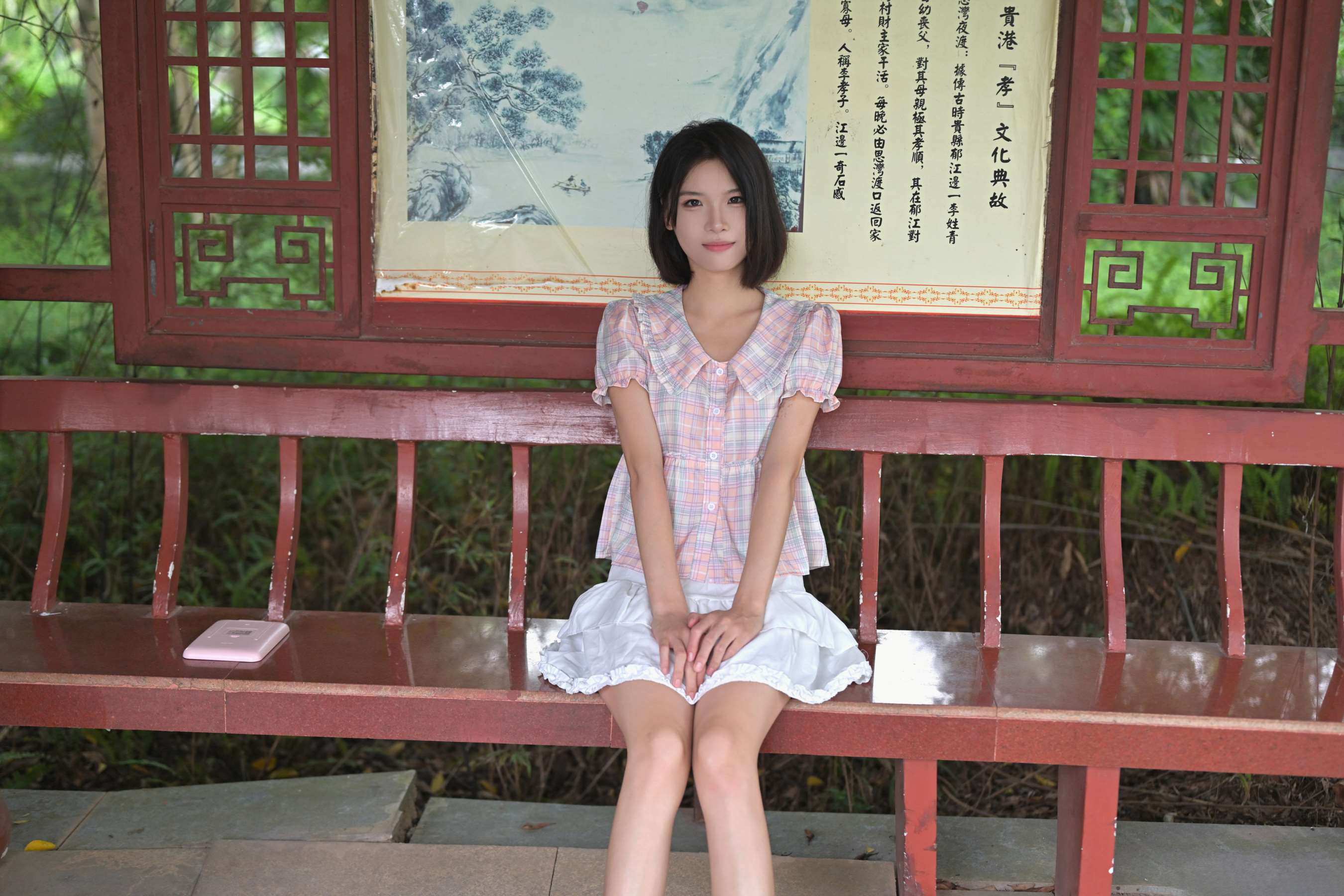 《小睿 平底鞋の棉袜、赤足》作品图