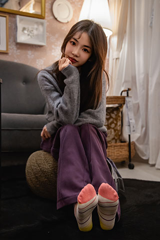 软软 卡通棉袜の嫩足